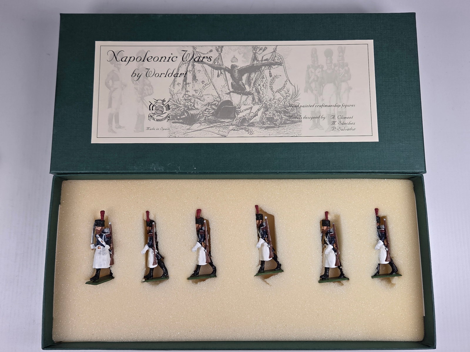 WORLD ART NAPOLEONIC WARS SOLDIER SET: SET REMAINS IN VERY GOOD CONDITION WITH BOX.