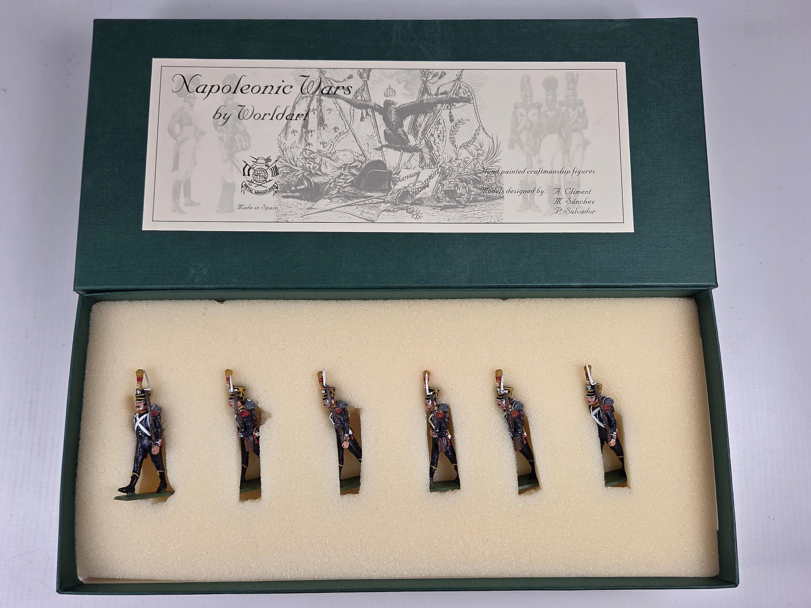 WORLD ART NAPOLEONIC WARS SOLDIER SET: SET REMAINS IN VERY GOOD CONDITION WITH BOX.