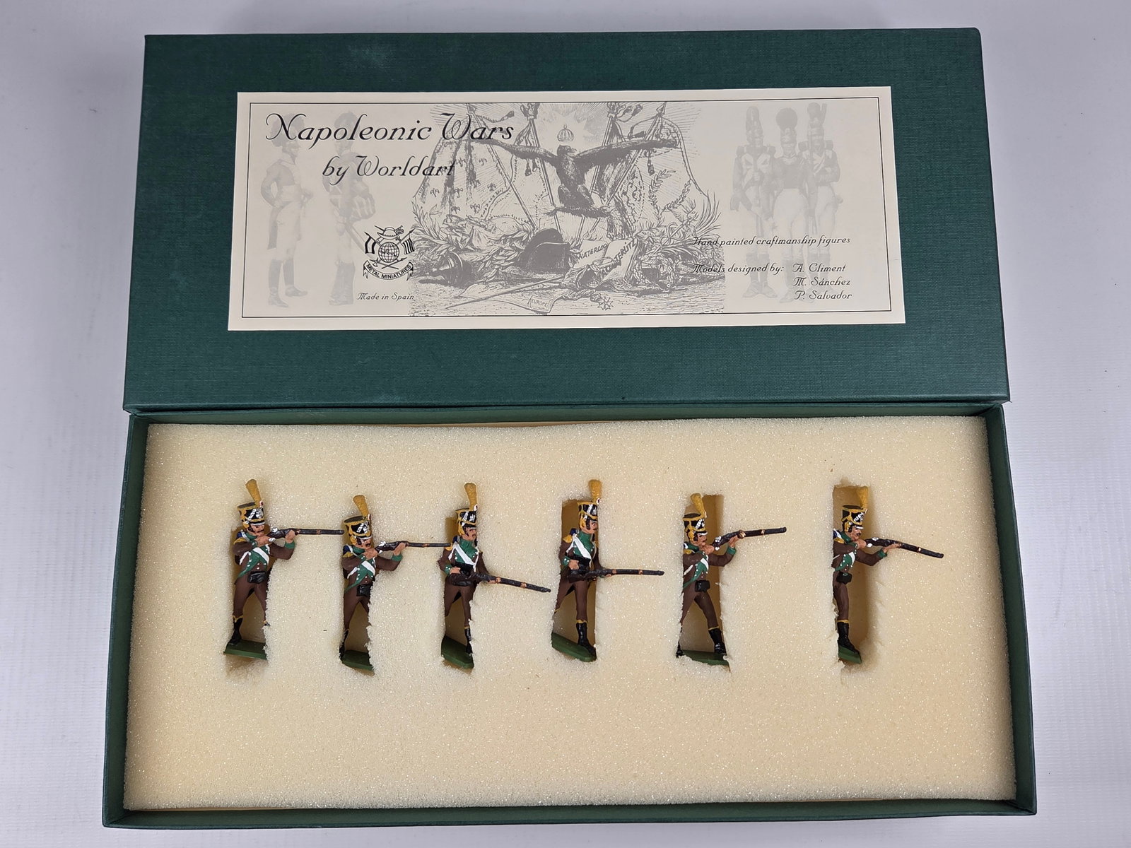 WORLD ART NAPOLEONIC WARS SOLDIER SET: SET REMAINS IN VERY GOOD CONDITION WITH BOX.