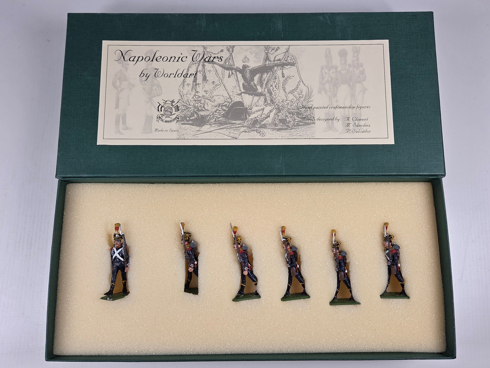 WORLD ART NAPOLEONIC WARS SOLDIER SET: SET REMAINS IN VERY GOOD CONDITION WITH BOX.