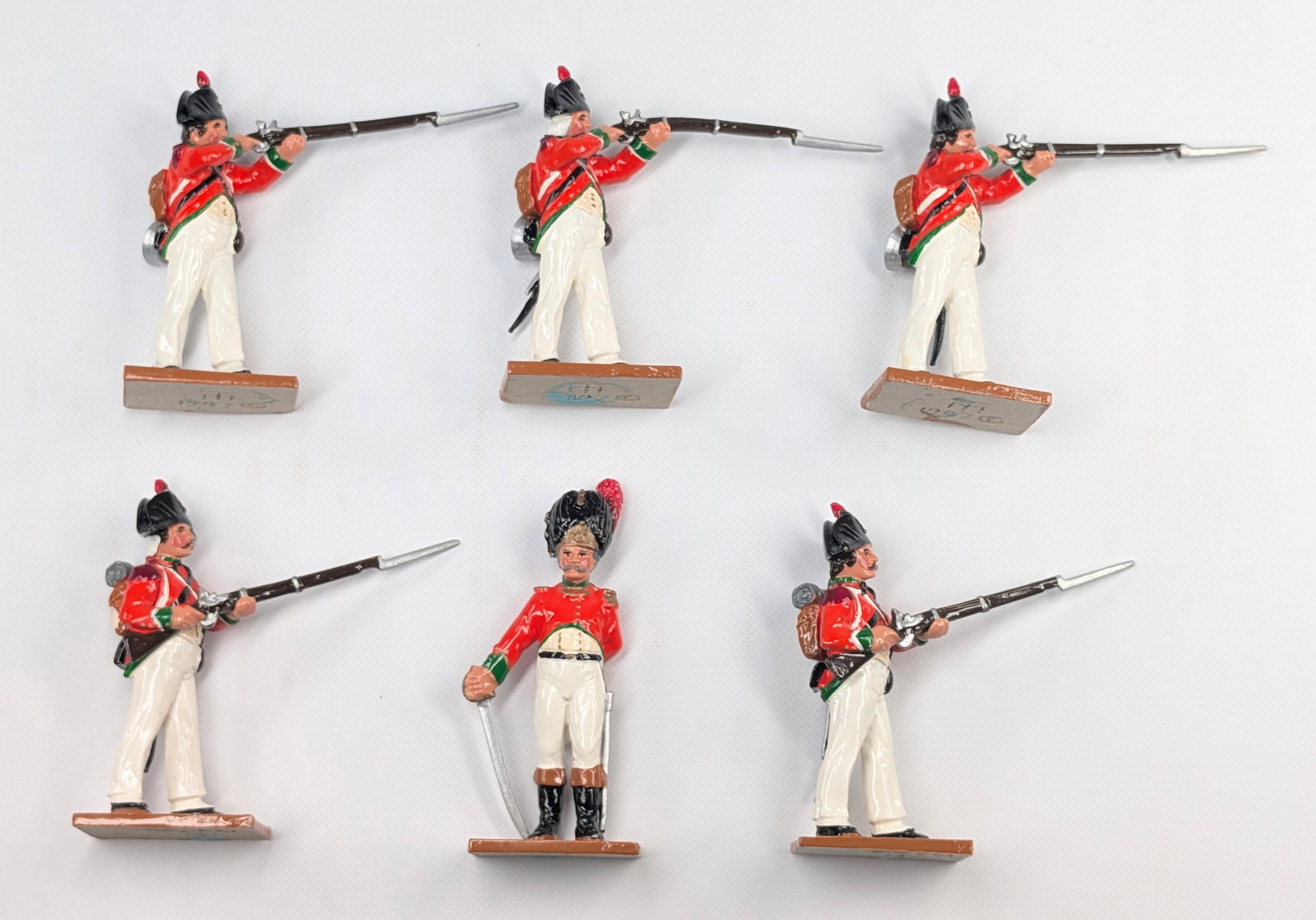 SET OF 6 TROPHY MINIATURES NAPOLEONIC WARS: ALL REMAIN IN VERY GOOD CLEAN CONDITION.