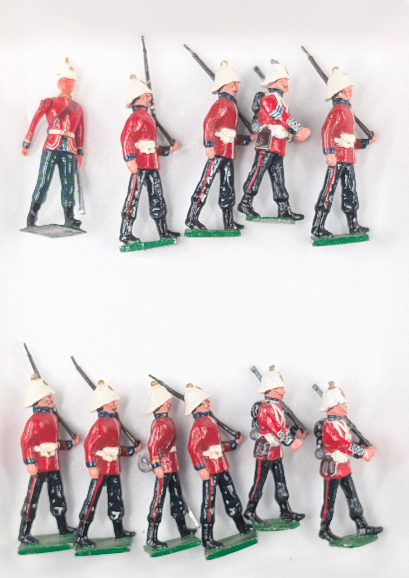 11) TROPHY OF WALES ZULU WARS SOLDIERS: ALL REMAIN IN GOOD CONDITION, SHOWING SOME TYPICAL WEAR.