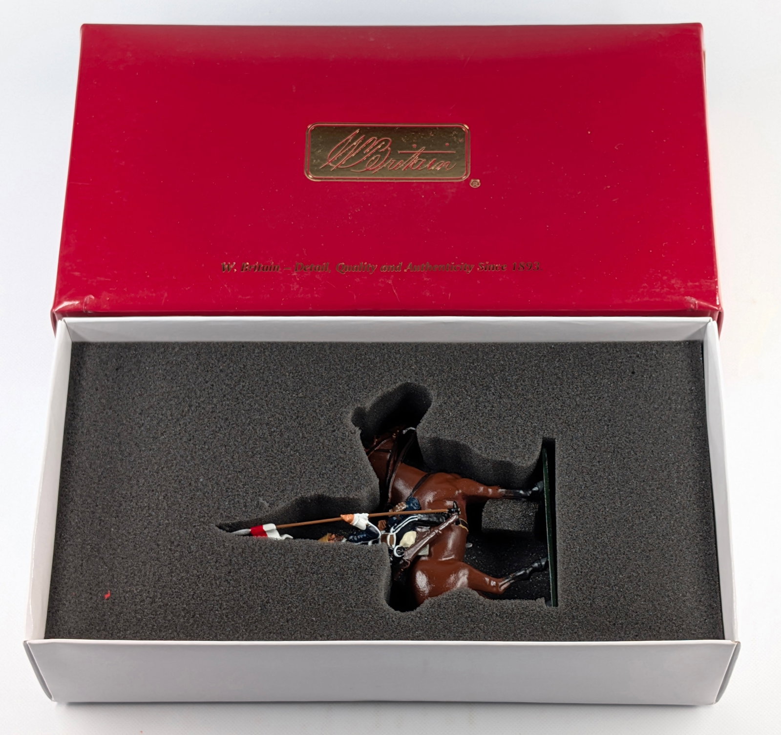 BRITAIN 44043 REDCOATS 17TH LANCER TROOPER MOUNTED: REMAINS IN EXCELLENT CONDITION.