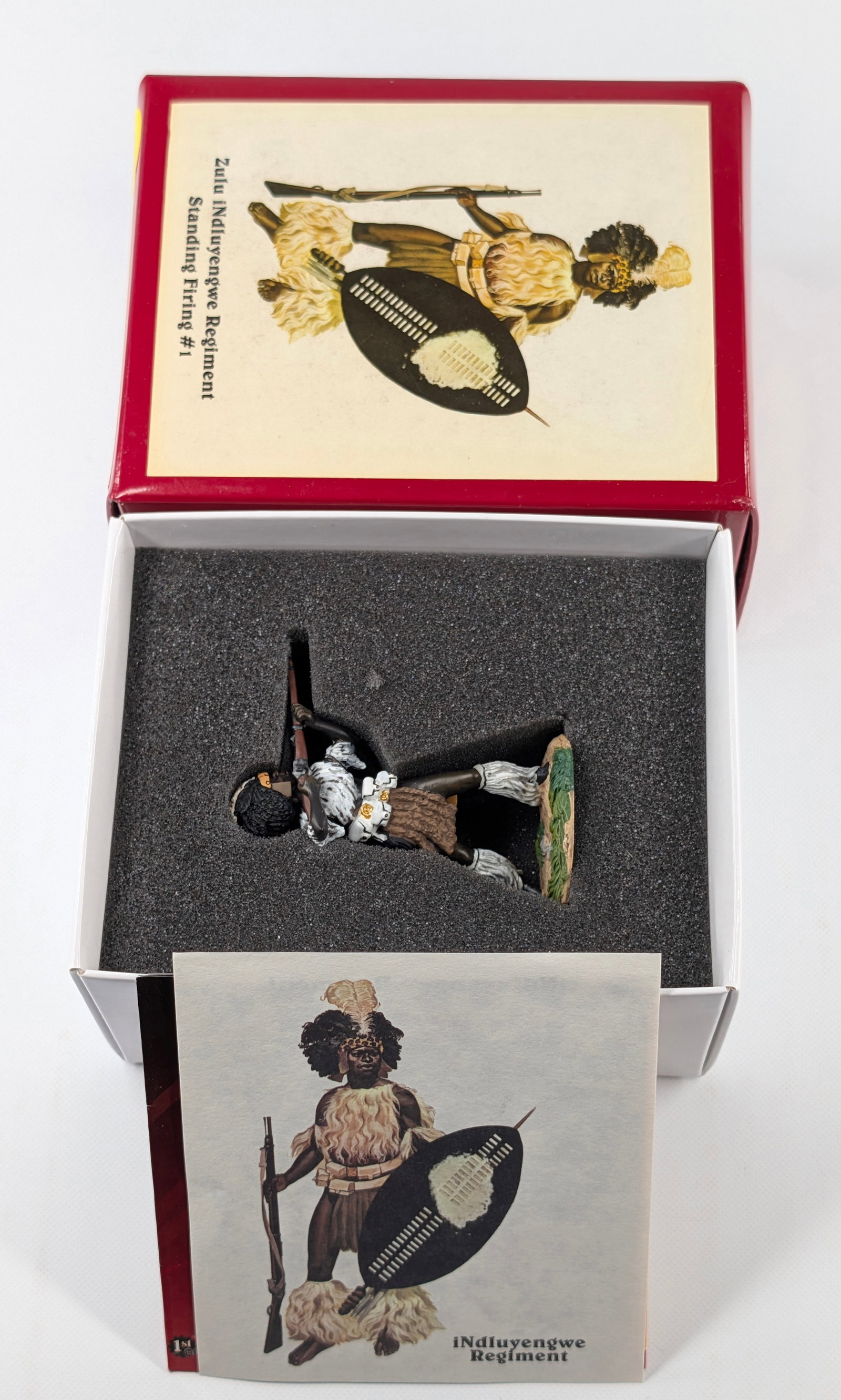 BRITAIN 20000 ZULU WAR OSPREY ART STANDING FIRING #1: REMAINS IN EXCELLENT CONDITION.