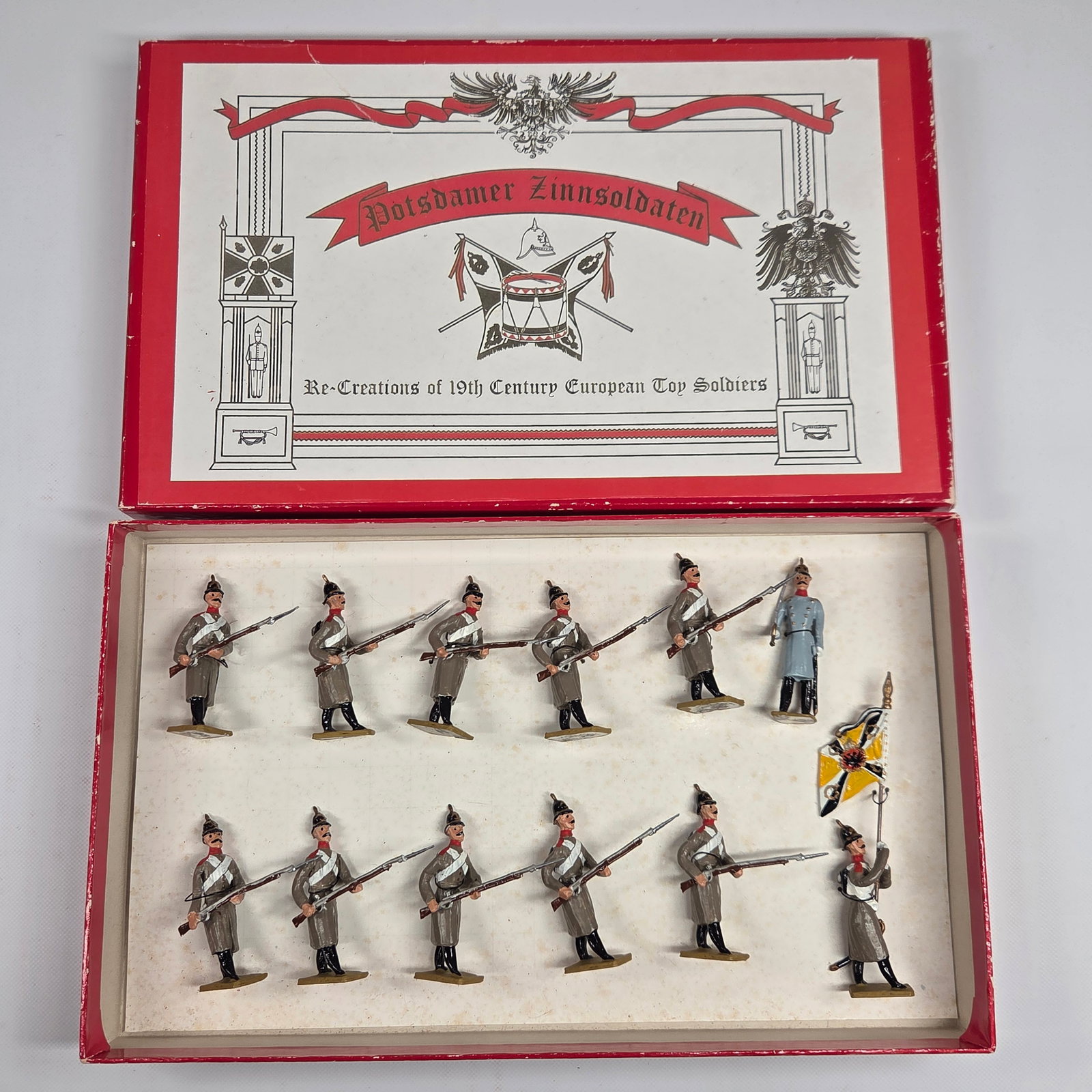 POTSDAMER ZINNSOLDATEN EUROPEAN SOLDIER SET W/ BOX: SET REMAINS IN VERY GOOD CONDITION WITH BOX.
