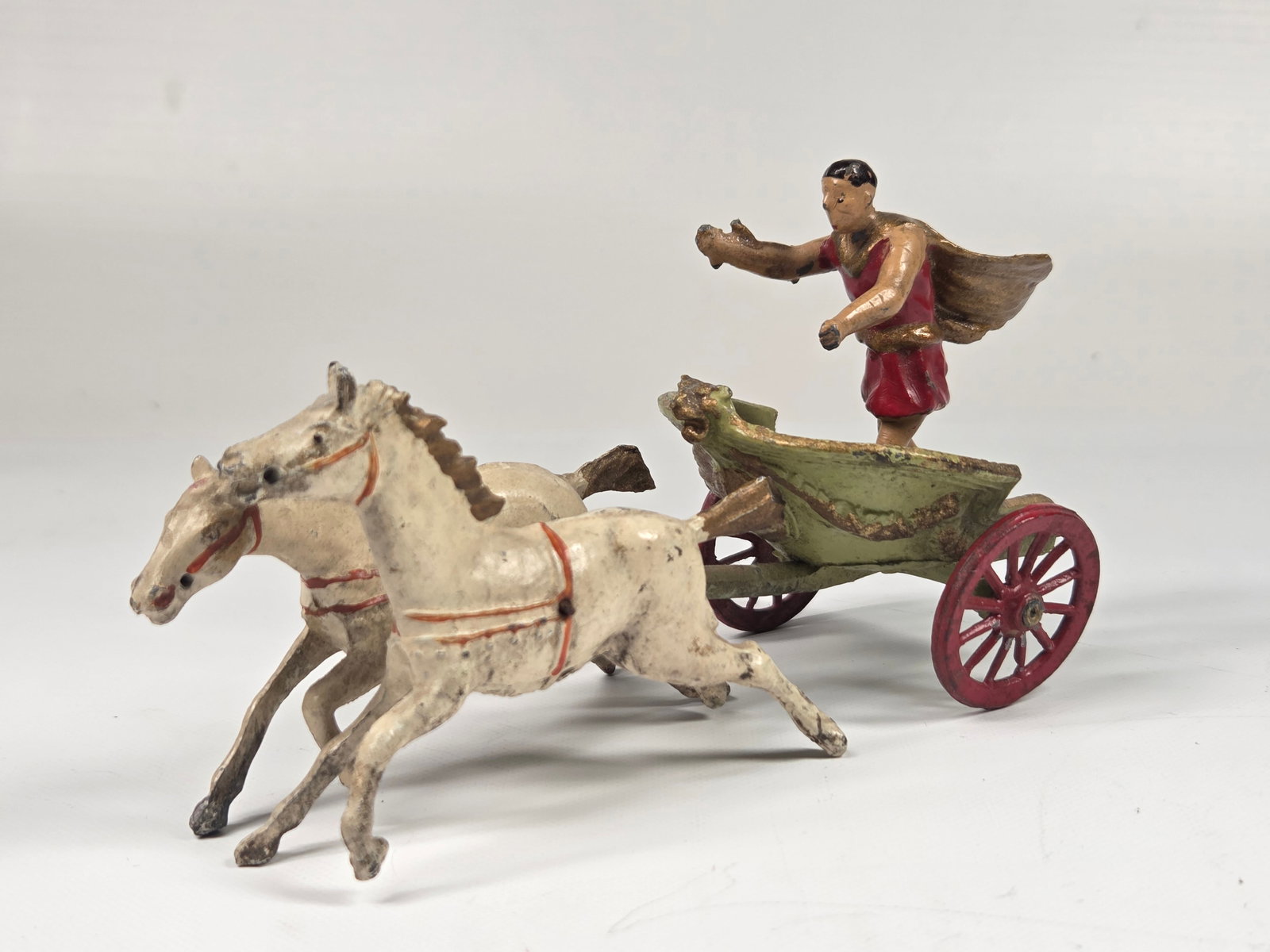 F.G. TAYLOR & SONS ROMAN CHARIOT: REMAINS IN GOOD CONDITION, SHOWING SOME TYPICAL WEAR.
