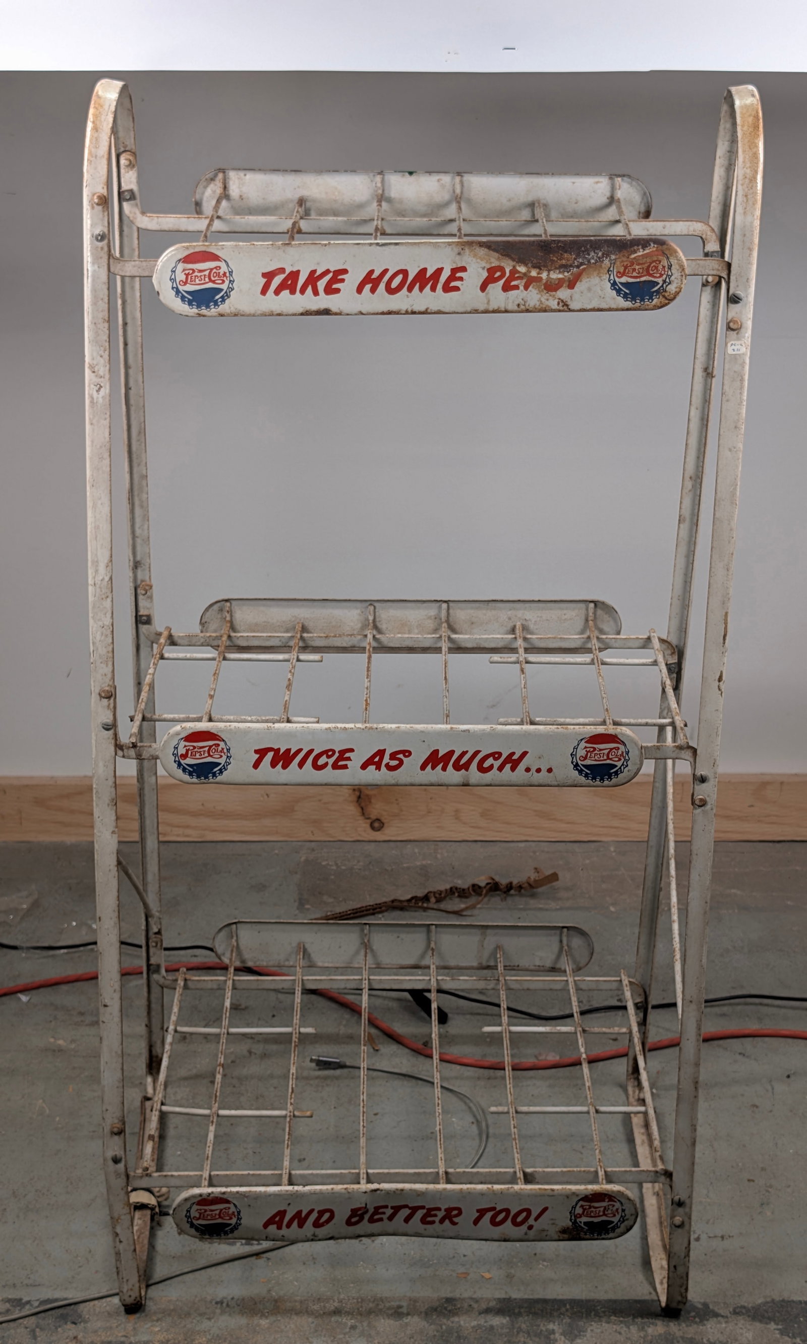 VINTAGE PEPSI COLA BOTTLE DISPLAY RACK STAND (1 of 5)
