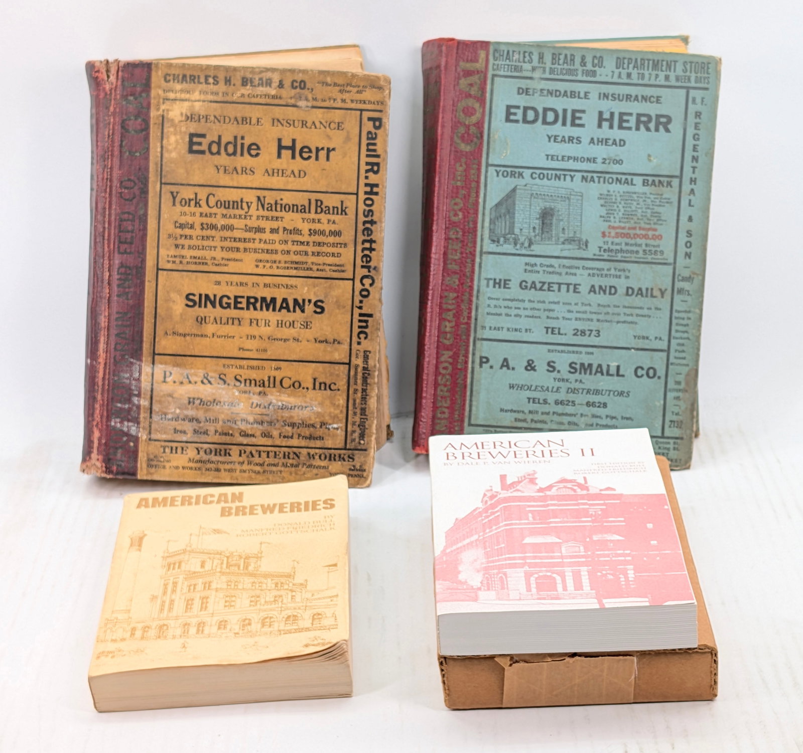 2) YORK PA DIRECTORY & AMERICAN BREWERIES I & II BOOKS (1 of 3)