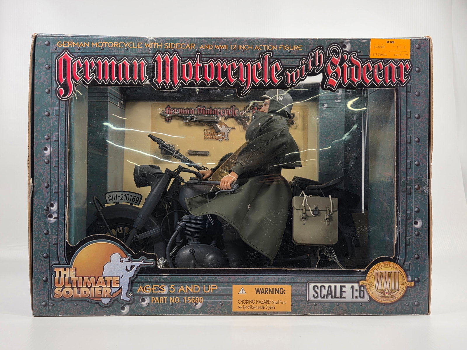THE ULTIMATE SOLDIER 1/6 GERMAN MOTORCYCLE W/ SIDECAR (1 of 4)
