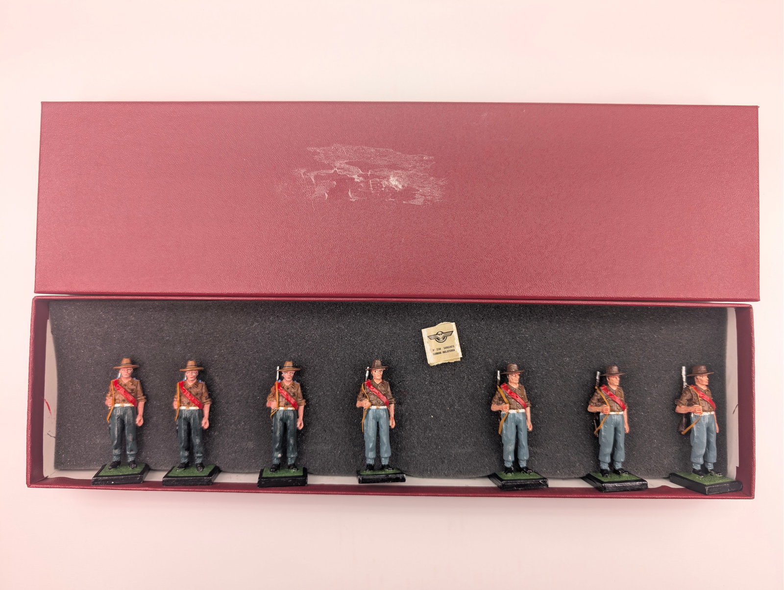 ALYMER BRITISH INFANTRY INDIAN / BURMA: SET REMAINS IN GOOD CONDITION WITH CUSTOM BOX.
