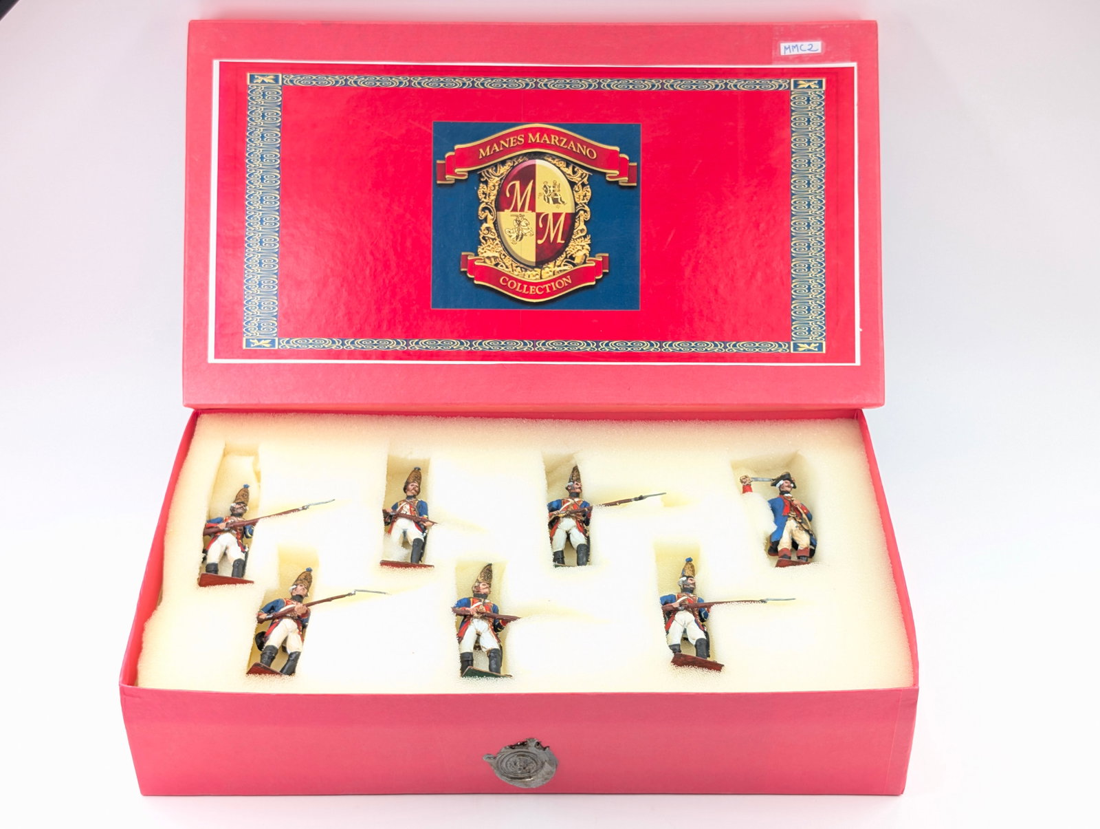 MANES MARZANO HAND PAINTED LEAD SOLDIER SET: SET REMAINS IN VERY GOOD CONDITION WITH ORIGINAL BOX.
