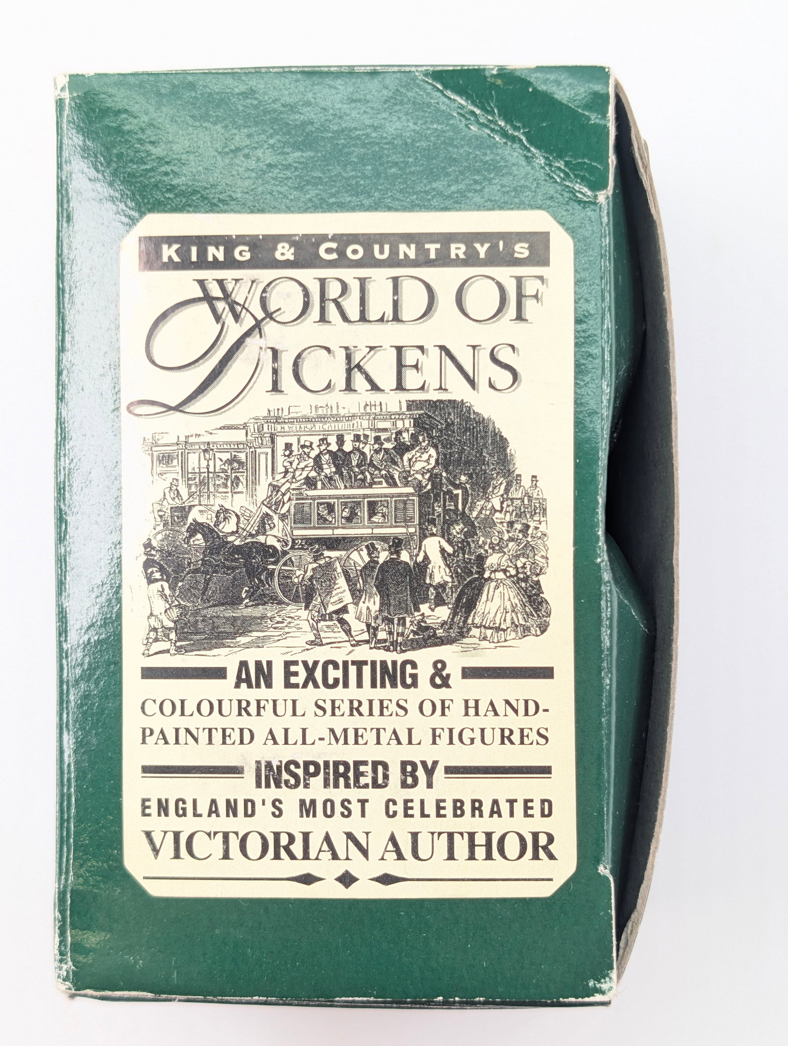KING & COUNTRY WORLD OF DICKENS W/ BOX: REMAINS IN VERY GOOD CLEAN CONDITION, SHOWING SOME LIGHT TYPICAL WEAR.