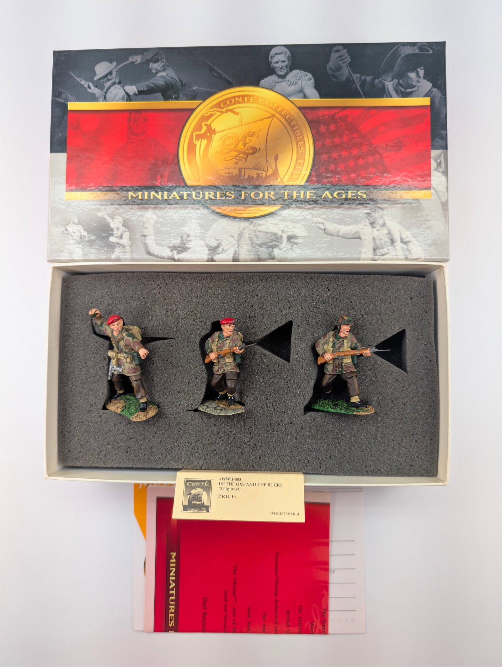CONTE LTD WWII 003 UPS THE OXS & THE BUCKS: REMAINS IN VERY GOOD CONDITION WITH BOX.