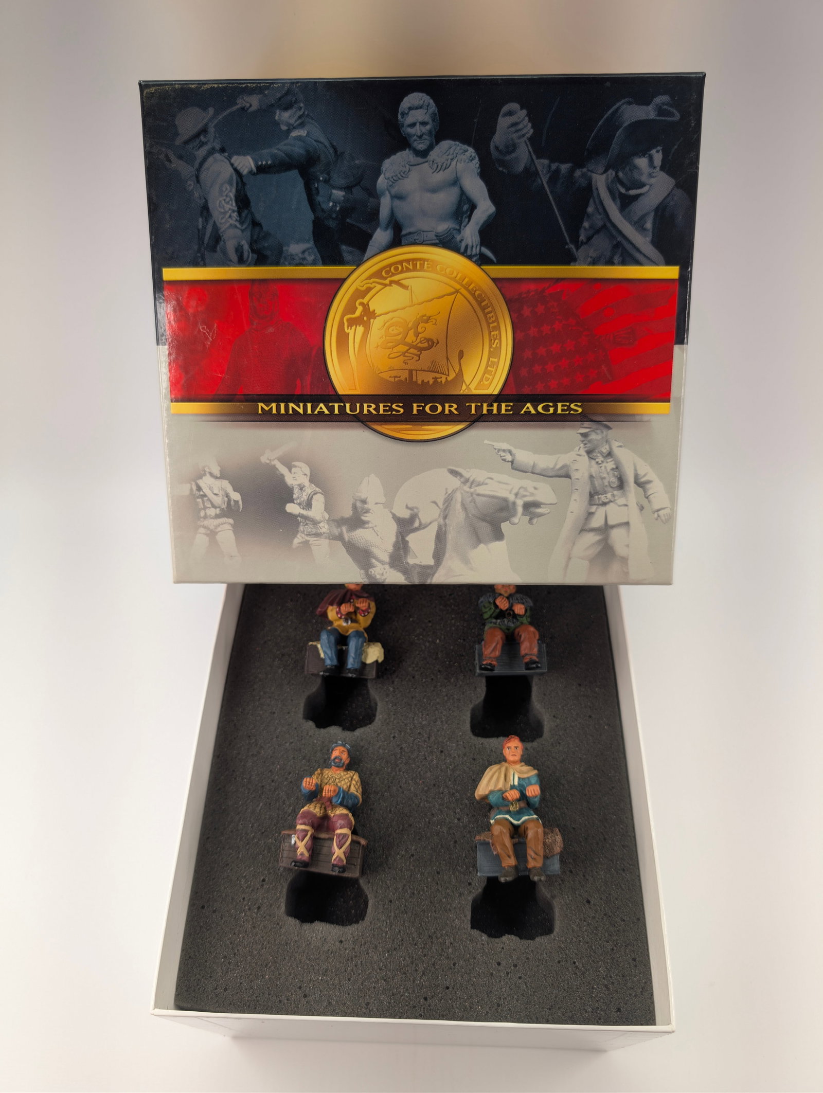 CONTE LTD MEDIEVAL VIK107 VIKING ROWERS SET #1: REMAINS IN VERY GOOD CONDITION WITH BOX.