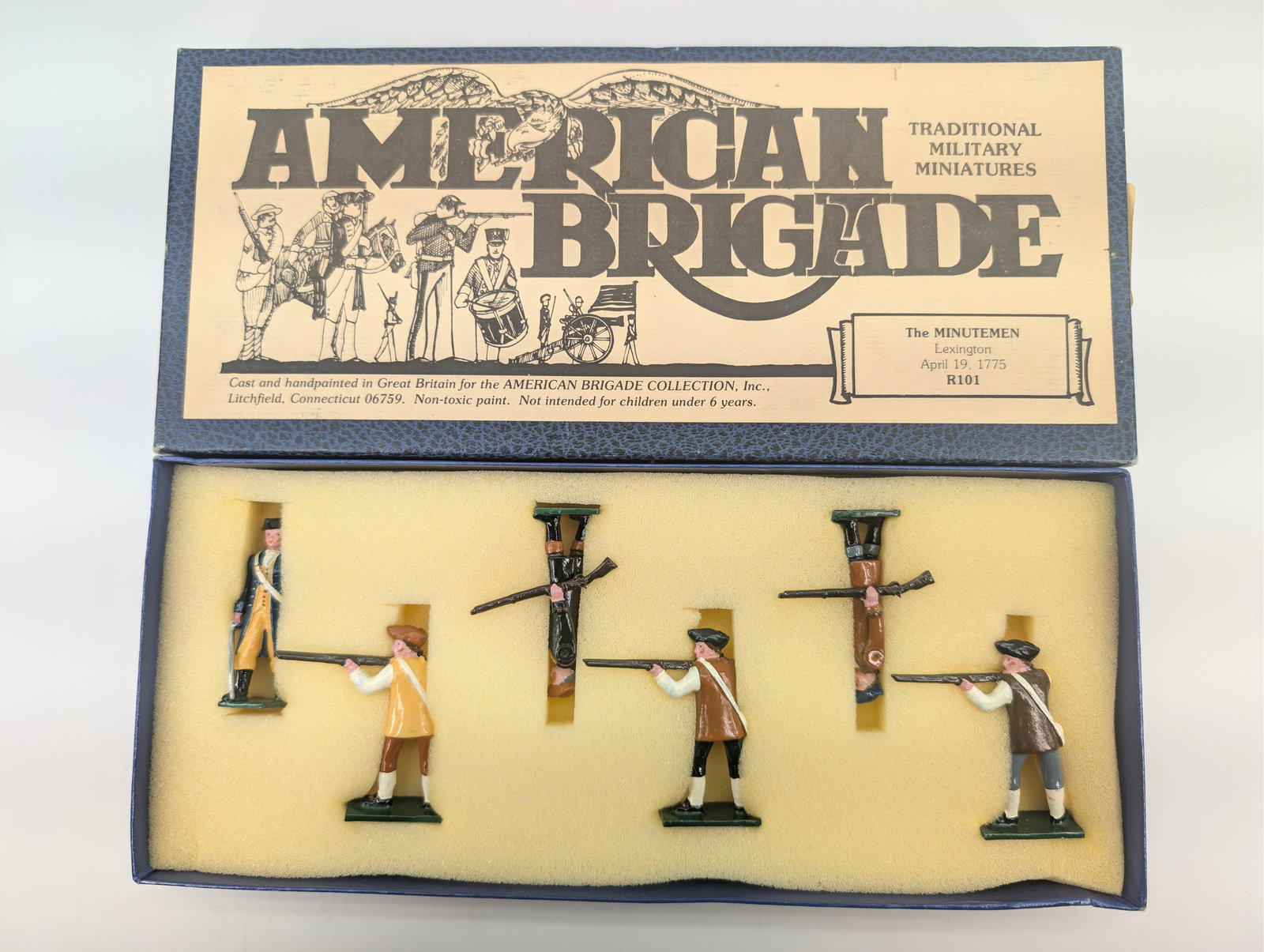 AMERICAN BRIGADE 3/88 MINUTEMEN A1: SET REMAINS IN VERY GOOD CONDITION WITH ORIGINAL BOX.