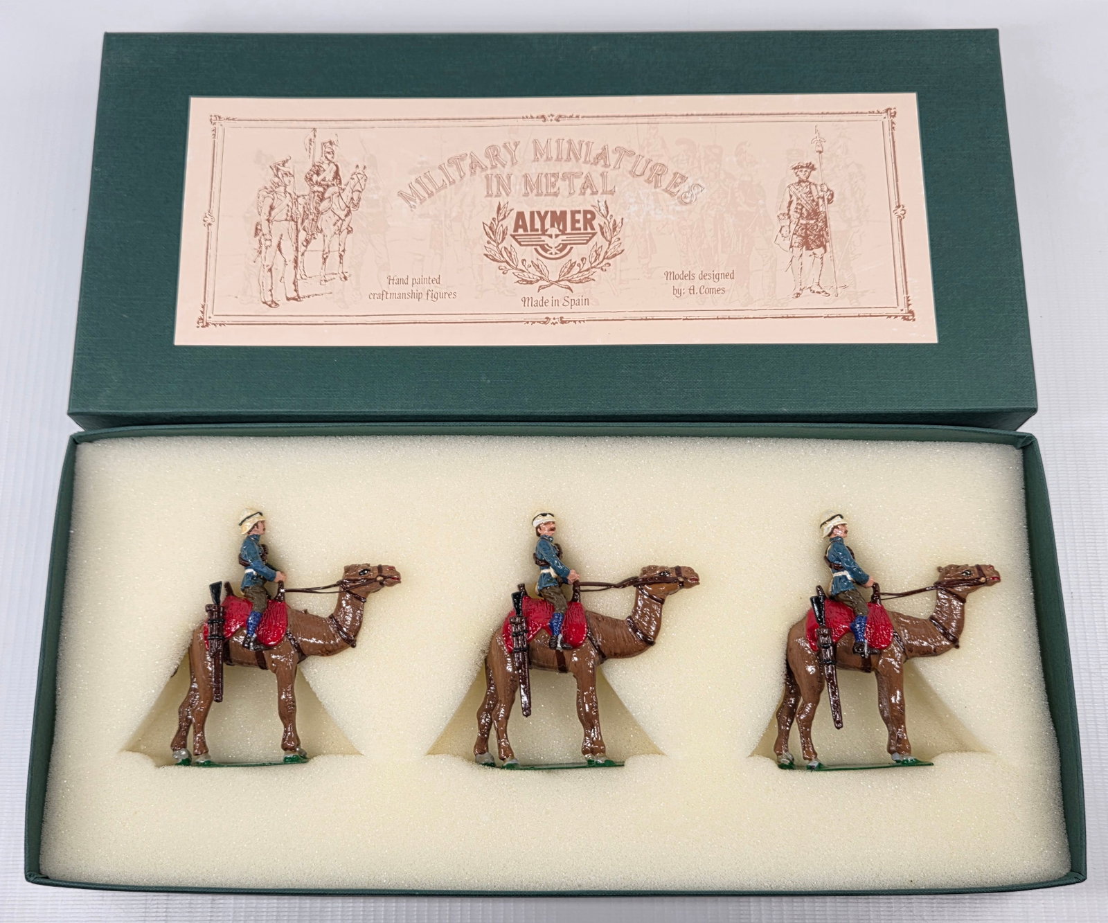 ALYMER AB-62 BRITISH CAMEL CORPS, SUDAN: SET REMAINS IN VERY GOOD CONDITION WITH ORIGINAL BOX.