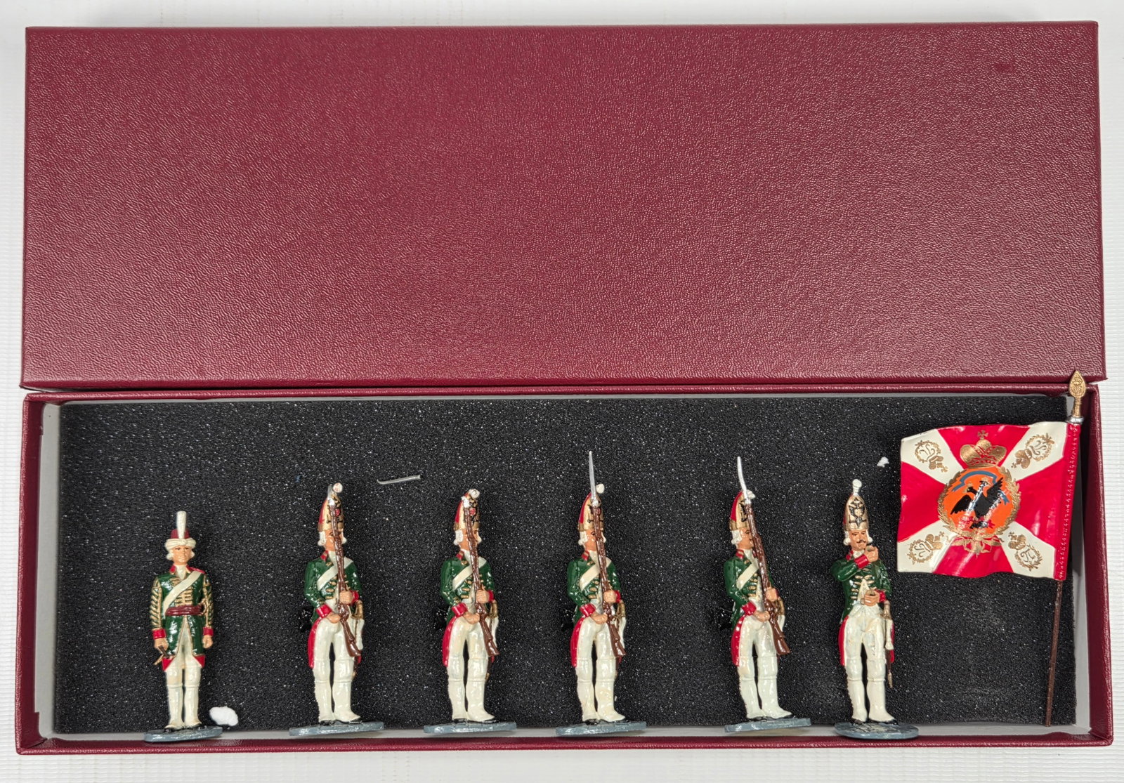 ST. GEORGE CROSS SET 2502 RUSSIAN PREOBRAZHENSKY GUARD FLAG (1 of 5)