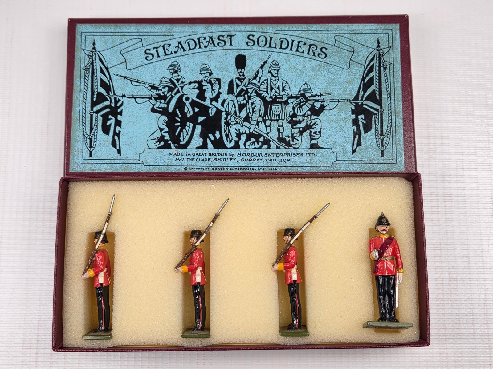STEADFAST SOLDIERS SF22 SUFFOLKS: SET REMAINS IN VERY GOOD CONDITION WITH ORIGINAL BOX.