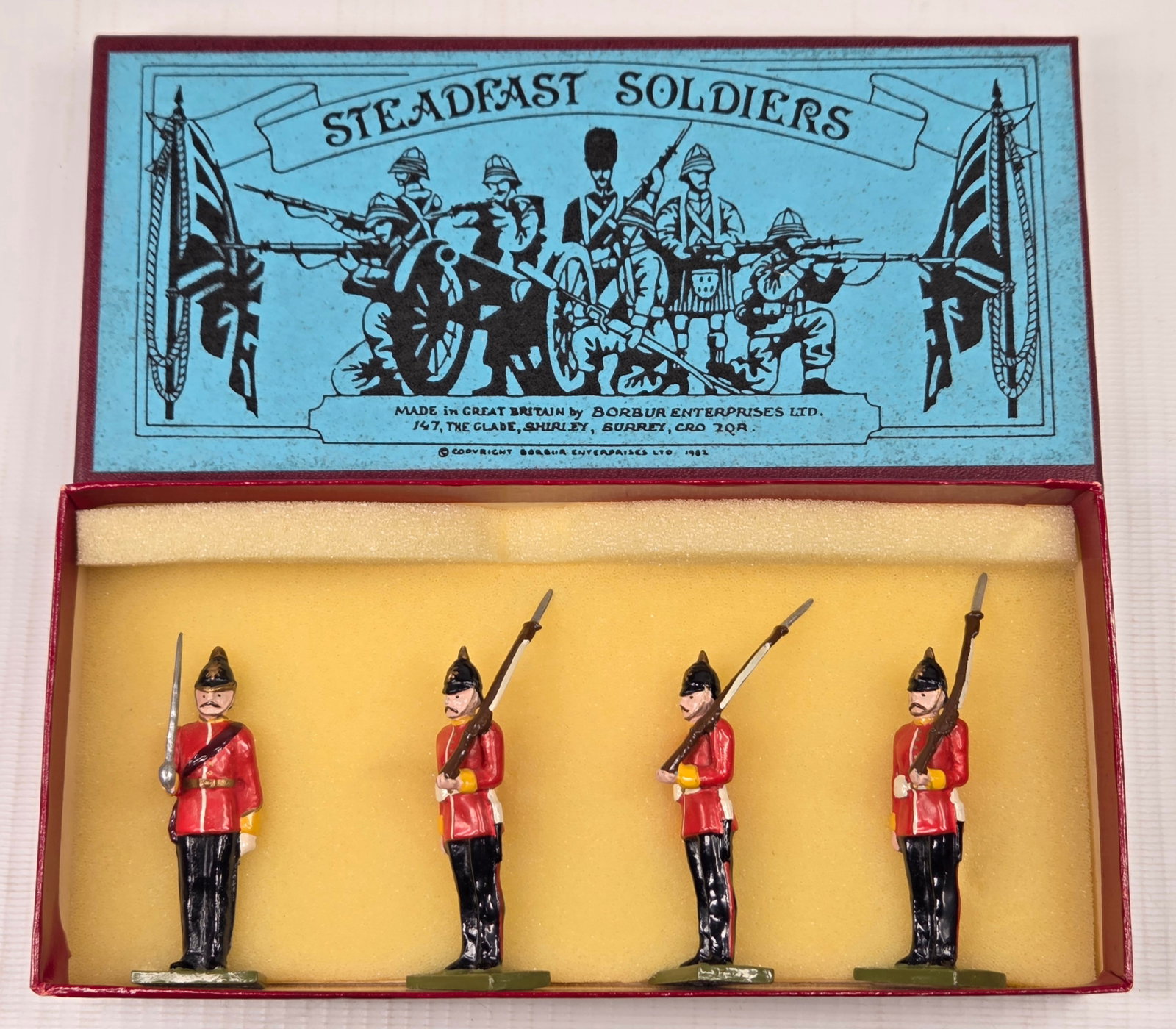 STEADFAST SOLDIERS SF23 SUFFOLKS: SET REMAINS IN VERY GOOD CONDITION WITH ORIGINAL BOX.