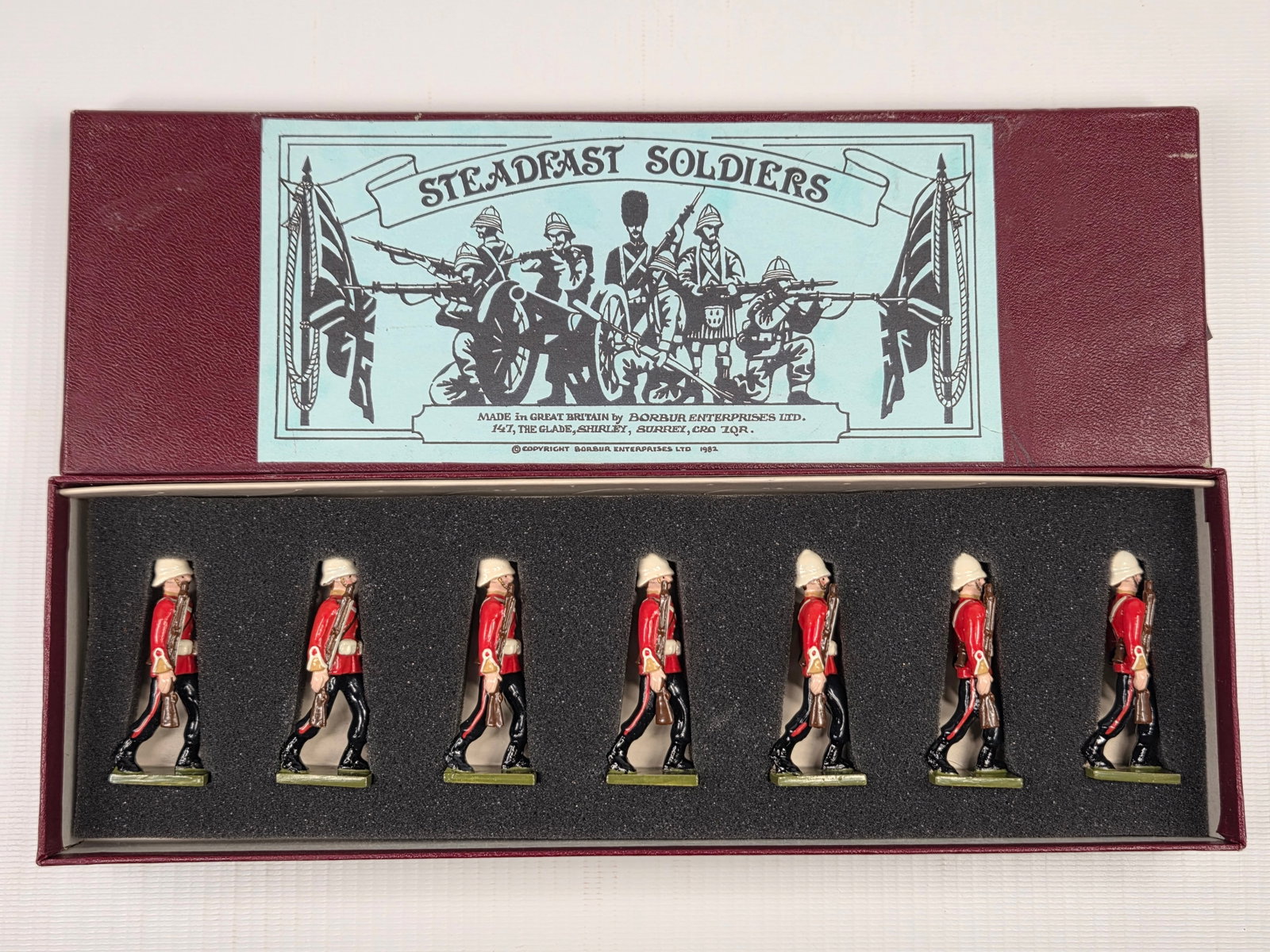 STEADFAST SOLDIERS SF120 SET: SET REMAINS IN VERY GOOD CONDITION WITH CUSTOM BOX.