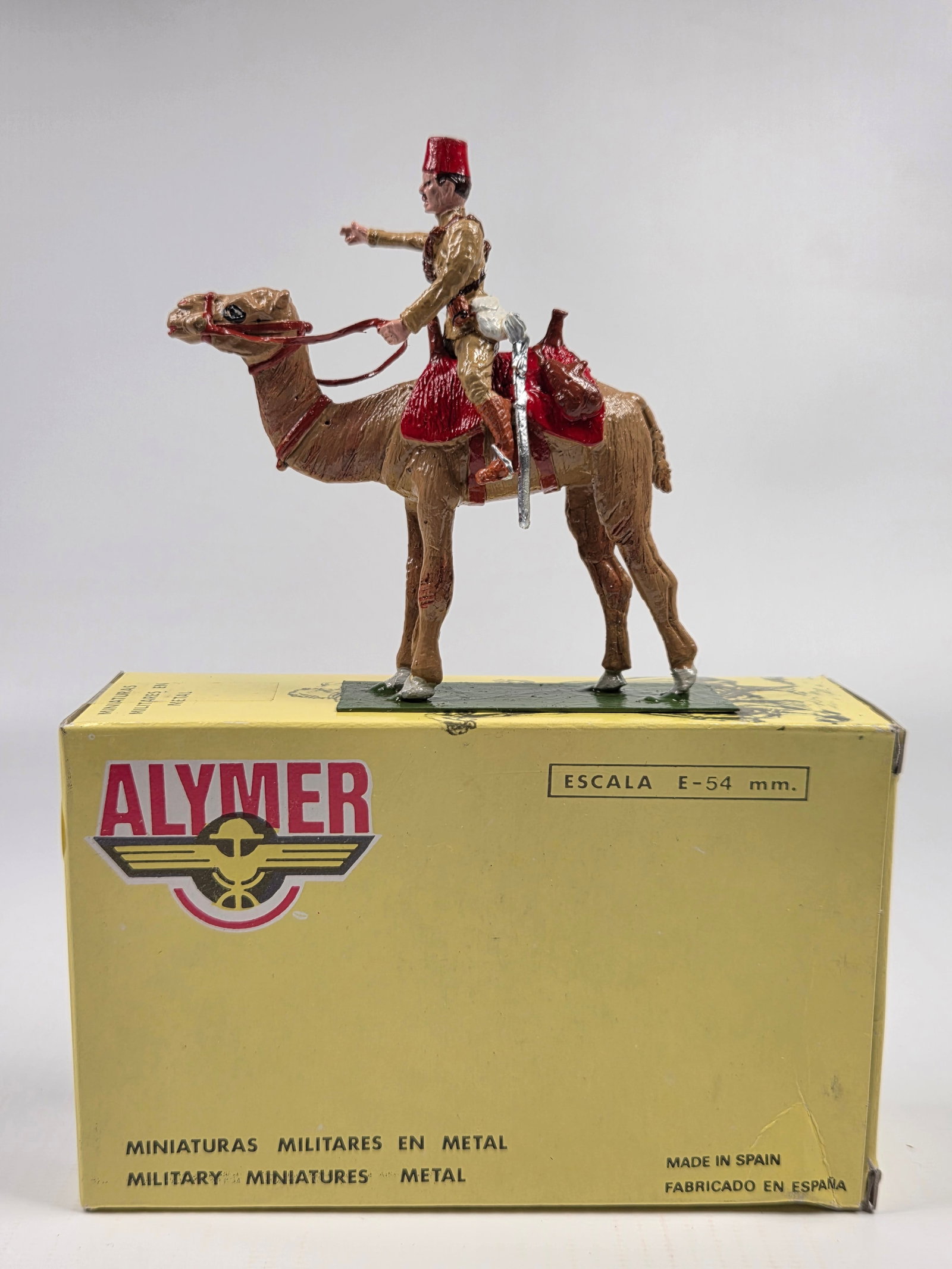 ALYMER AB-24 EGYPTIAN CAMEL CORPS: REMAINS IN VERY GOOD CONDITION WITH ORIGINAL BOX.