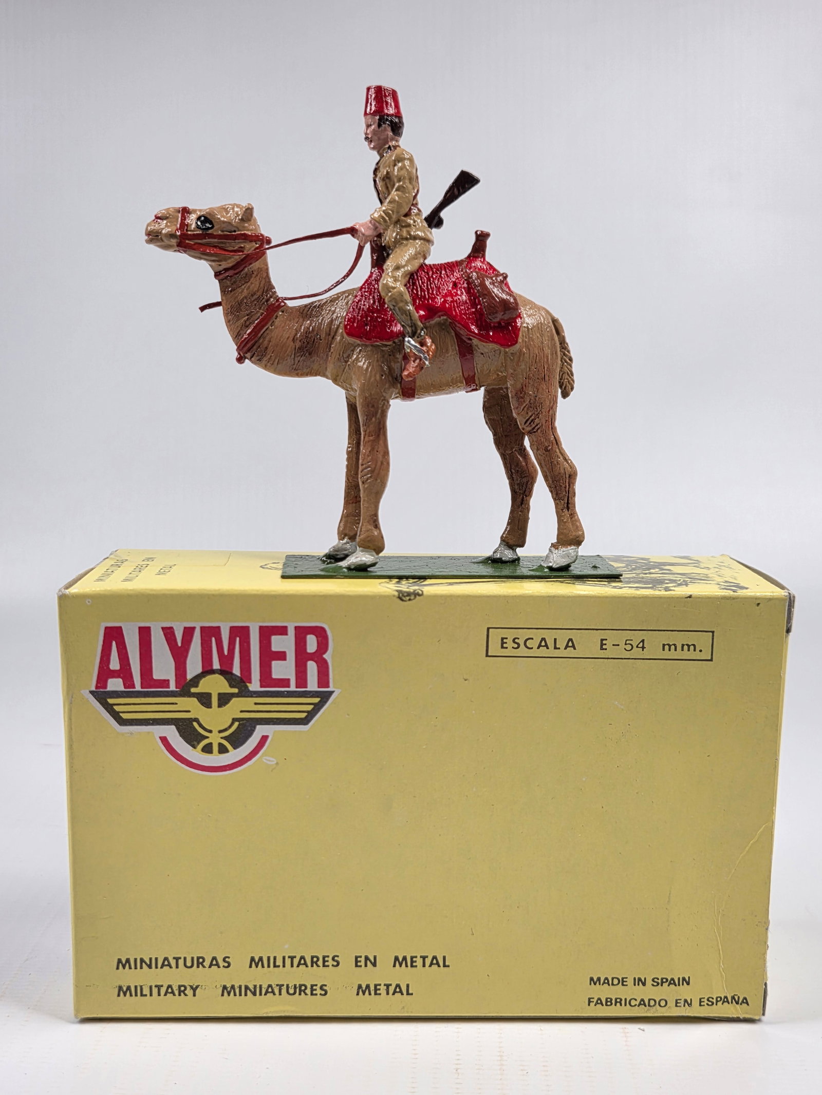 ALYMER AB-24 EGYPTIAN CAMEL CORPS: REMAINS IN VERY GOOD CONDITION WITH ORIGINAL BOX.