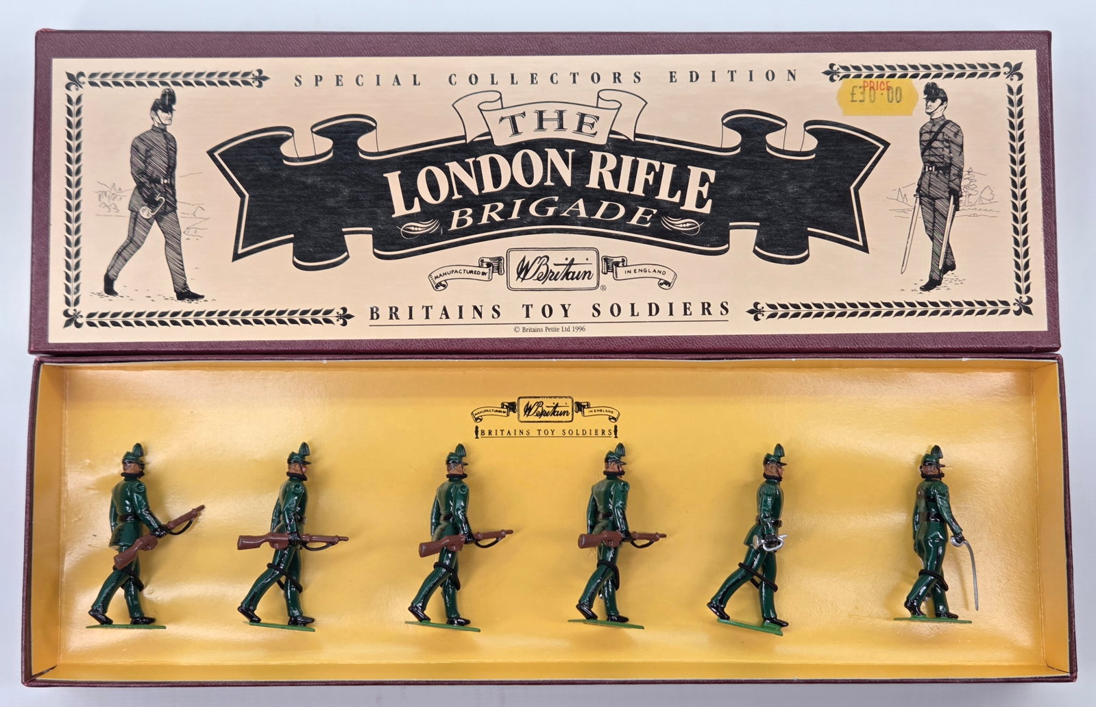 BRITAIN 8891 THE LONDON RIFLE BRIGADE: SET REMAINS IN VERY GOOD CONDITION WITH ORIGINAL BOX.