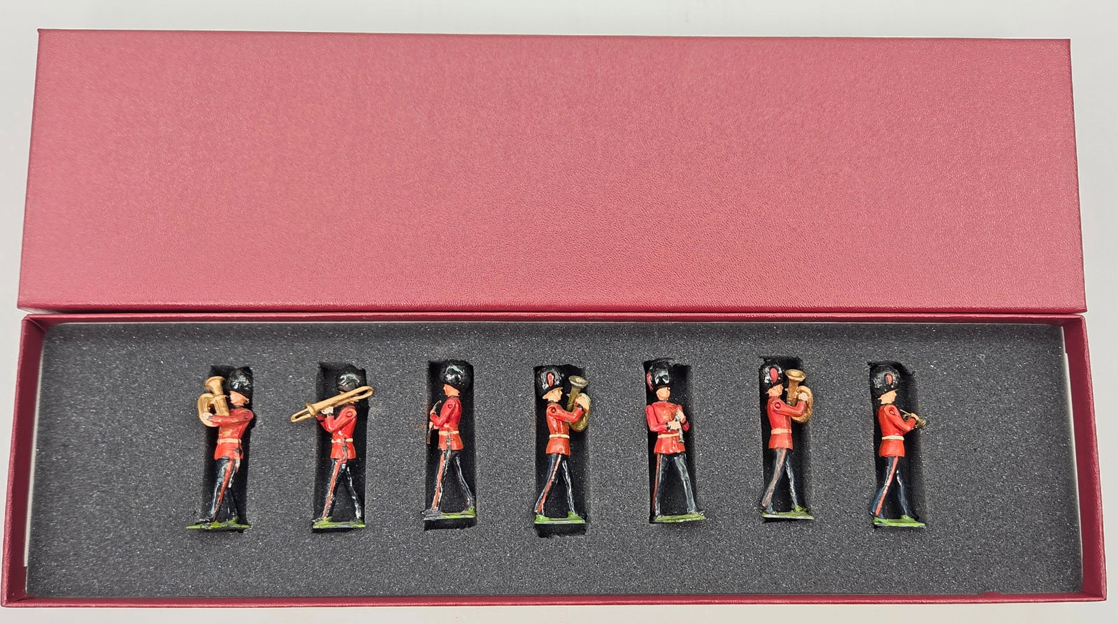 BRITAIN SCOTS GUARDS BAND MARCHING: SET REMAINS IN FAIR CONDITION, POORLY REPAINTED.