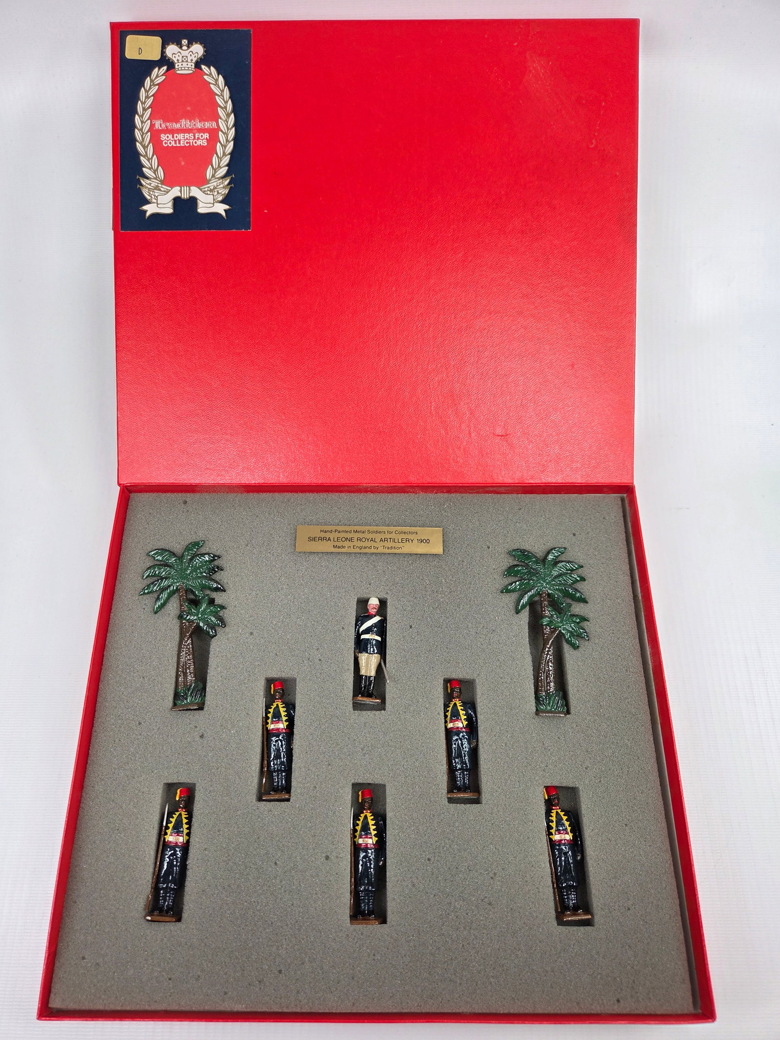TRADITION SET NO. 31 SIERRA LEONA ROYAL ARTILLERY: SET REMAINS IN VERY GOOD CONDITION, SHOWING LIGHT WEAR.