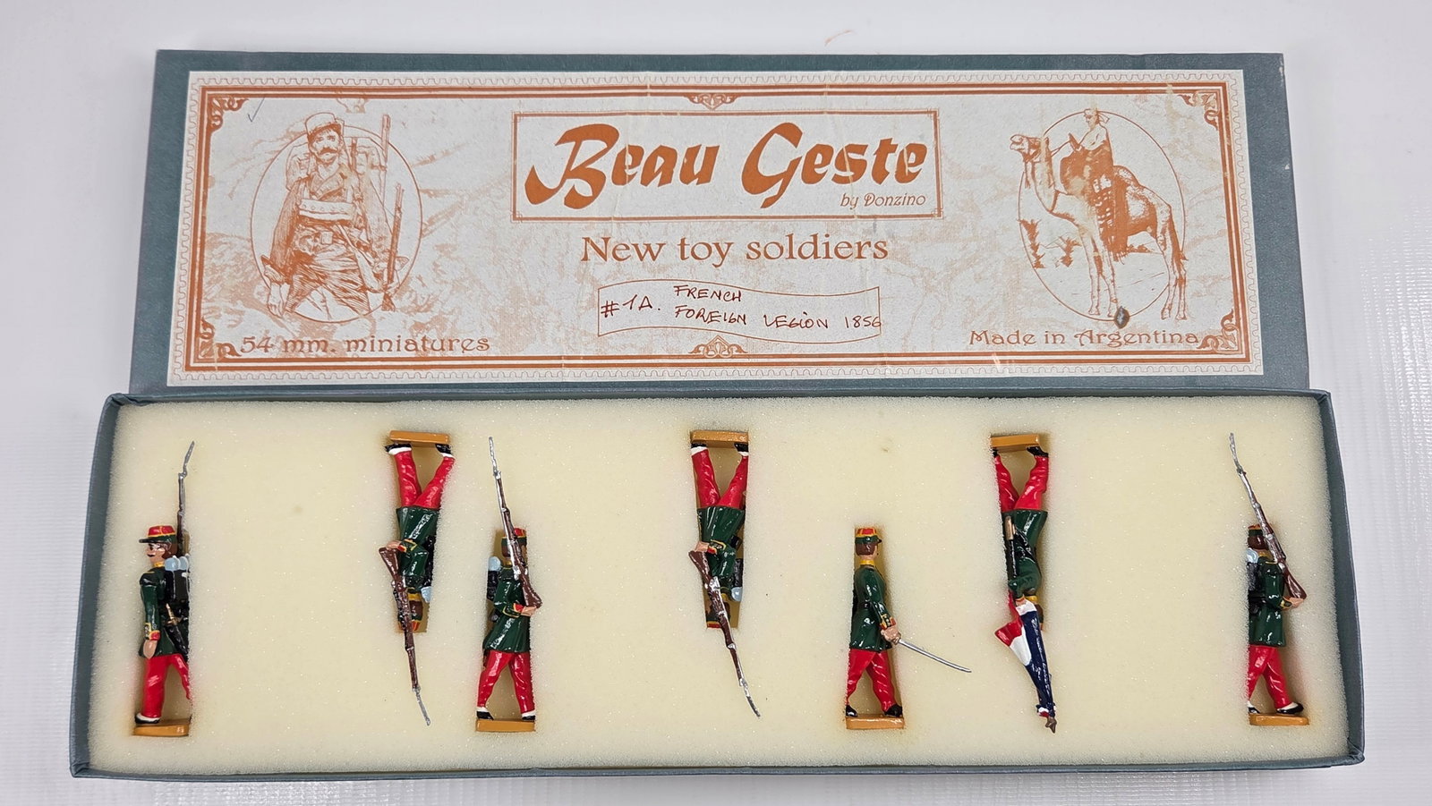 BEAU GESTE SET NO. 7A FRENCH FOREIGN LEGION: SET REMAINS IN VERY GOOD CONDITION WITH ORIGINAL BOX.