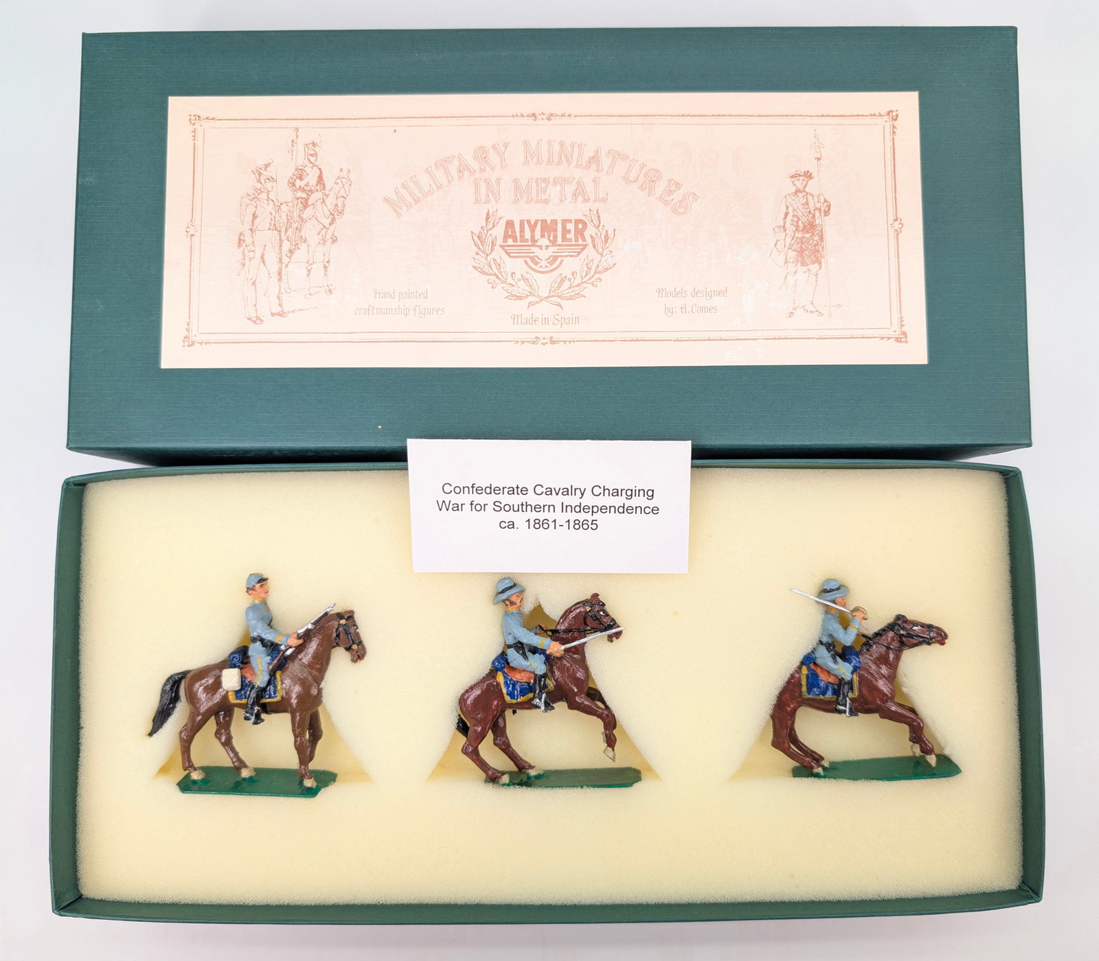 ALYMER AB-72 CONFEDERATE CAVALRY CHARGING (1 of 6)