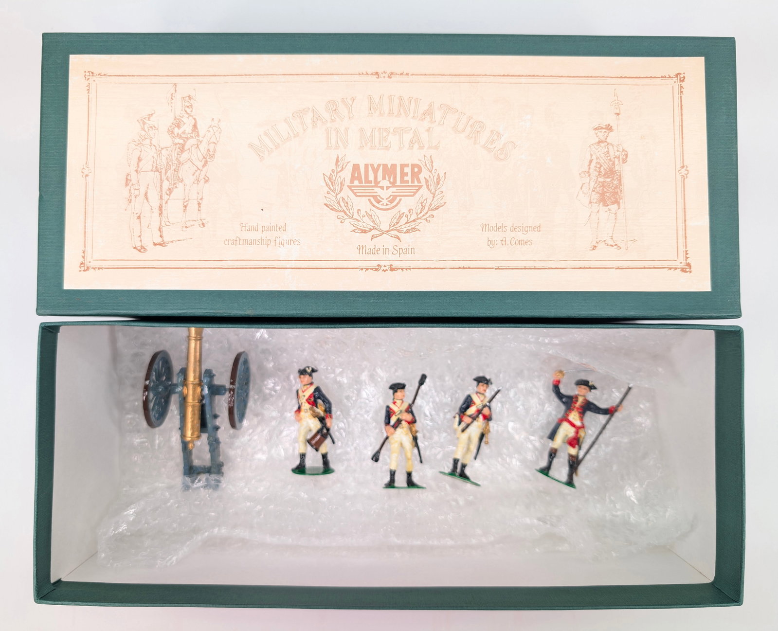 ALYMER AB-79 ROYAL REGT. OF ARTILLERY: SET REMAINS IN GOOD CONDITION, SHOWING SOME PAINT WEAR / TOUCH UP.