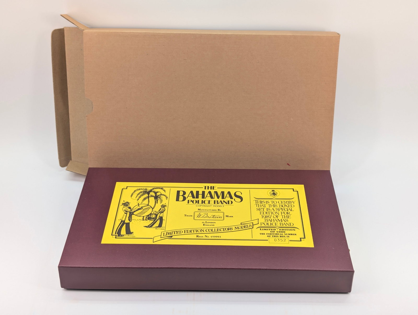 BRITAIN THE BAHAMAS POLICE BAND: SET REMAINS IN VERY GOOD CONDITION WITH ORIGINAL BOX.