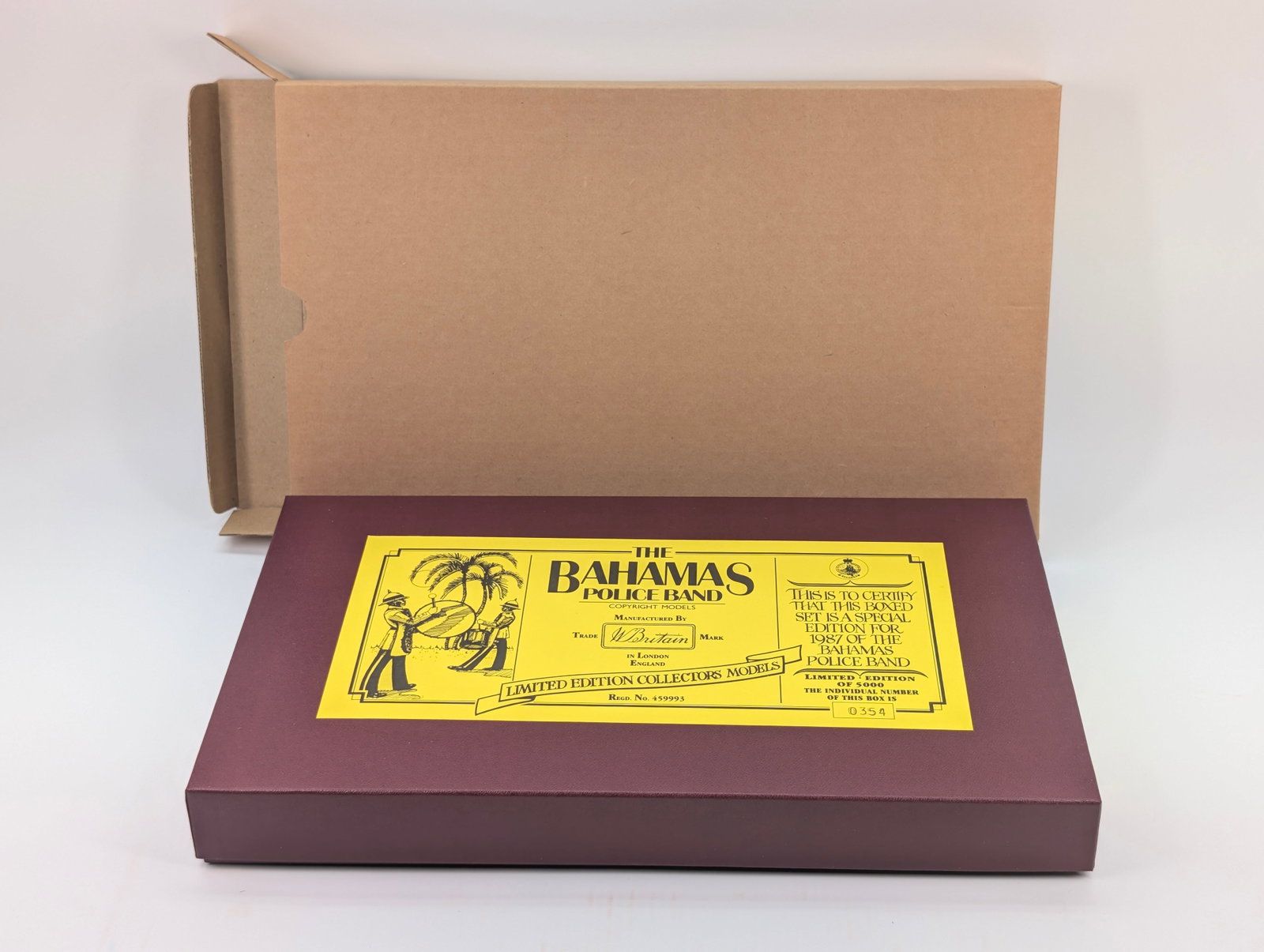 BRITAIN THE BAHAMAS POLICE BAND: SET REMAINS IN VERY GOOD CONDITION WITH ORIGINAL BOX.