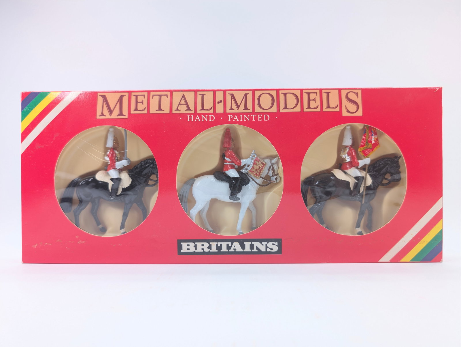BRITAIN 7205 MOUNTED LIFEGUARDS: SET REMAINS IN VERY GOOD CONDITION WITH ORIGINAL BOX.