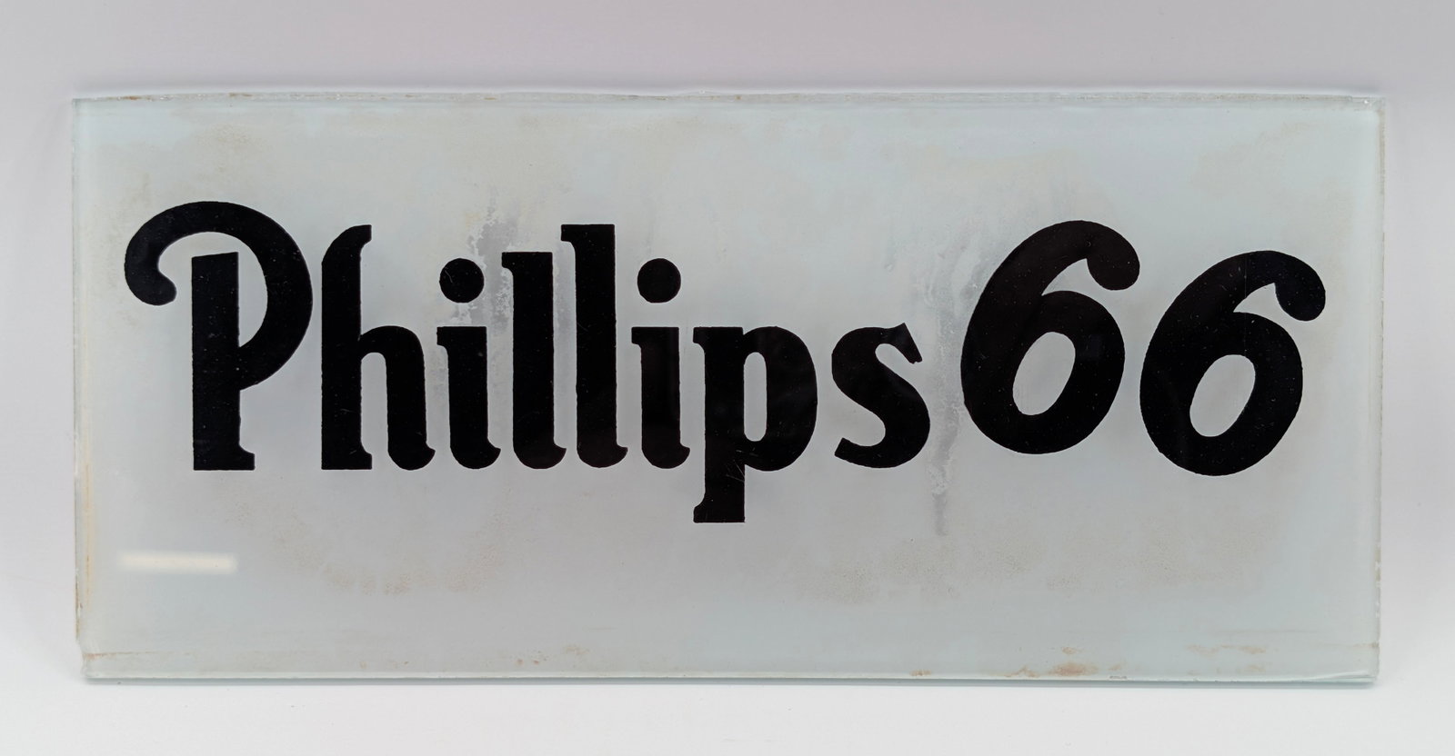 PHILLIPS 66 GLASS GAS PUMP SIGN (1 of 5)