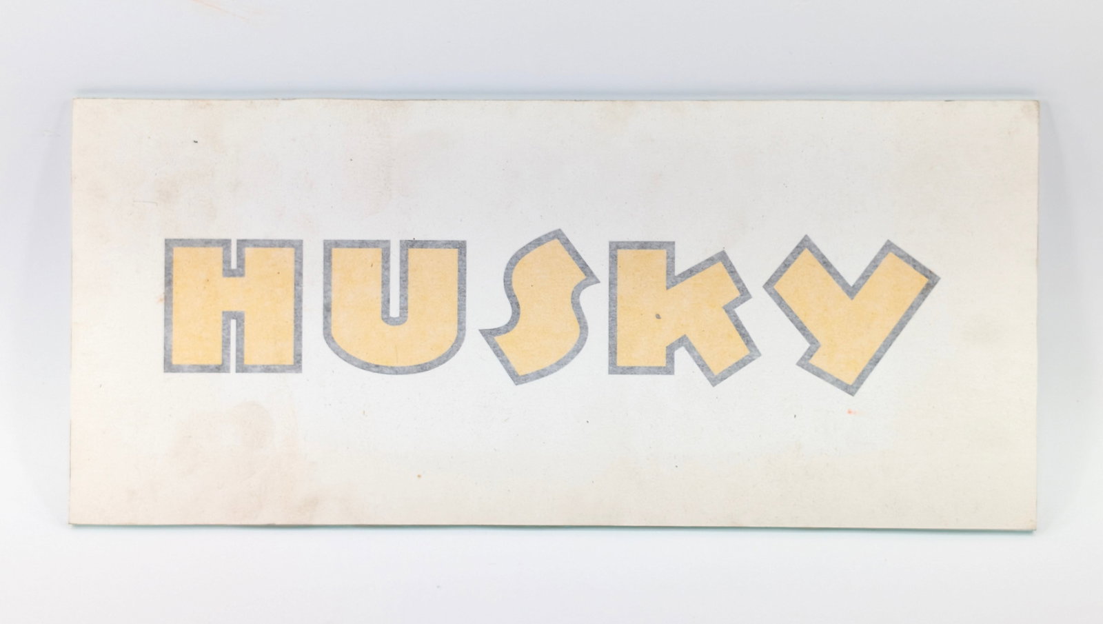 HUSKY GLASS GAS PUMP SIGN (1 of 5)