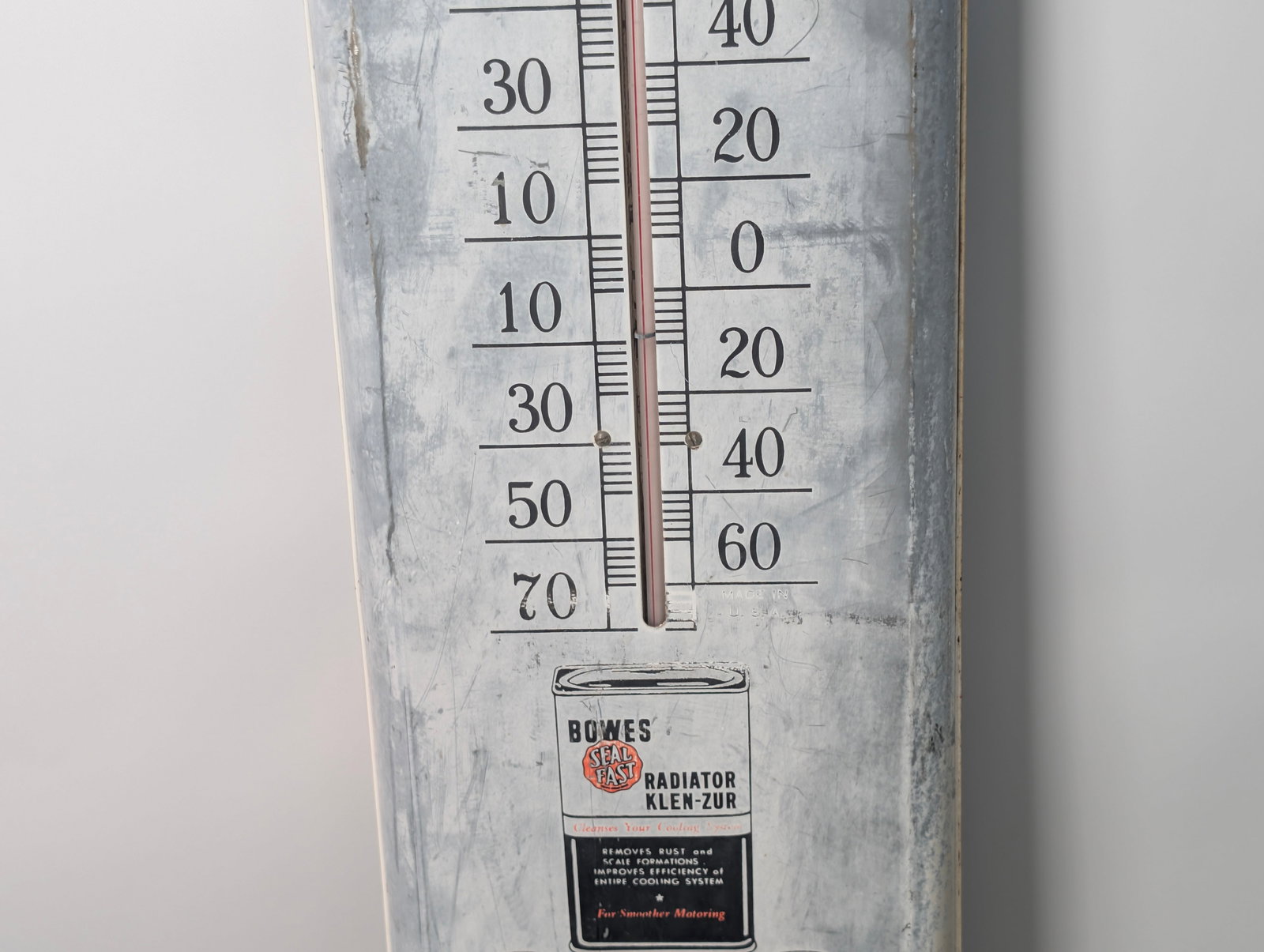 BOWES COOLING SYSTEM ADVERTISING THERMOMETER - 4