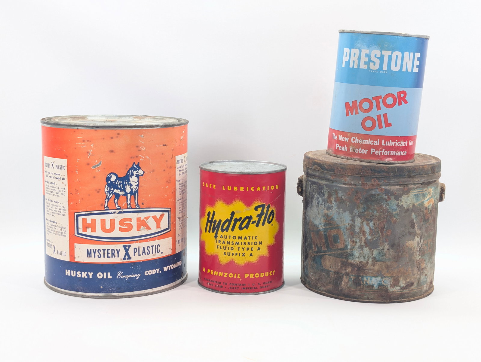 HUSKY MYSTERY X PLASTIC OIL CAN + (1 of 6)