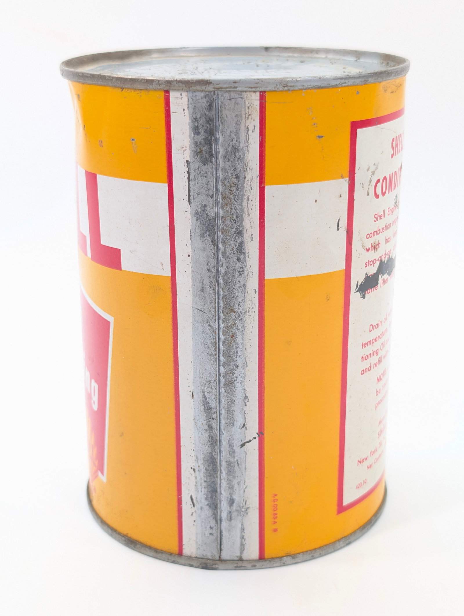 SHELL ENGINE CONDITIONING 1 QUART OIL CAN - 3