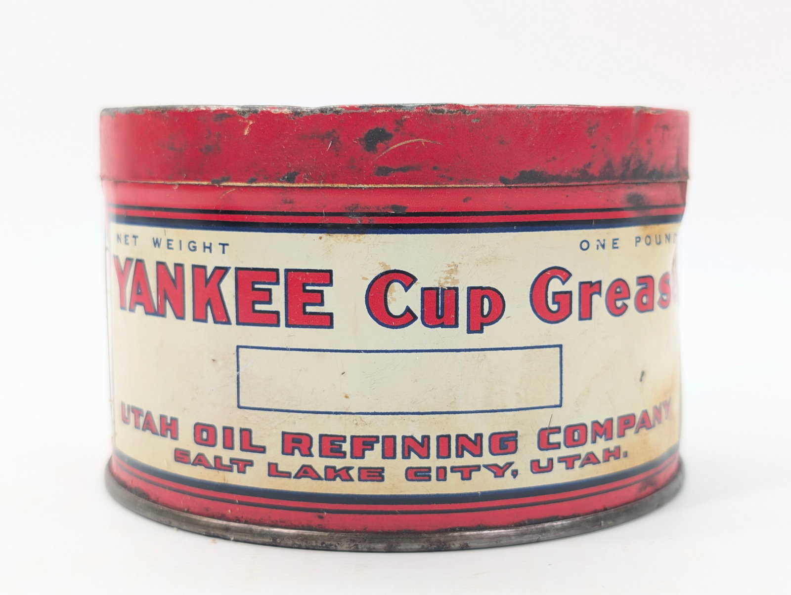 UTAH OIL REF. CO. YANKEE CUP GREASE ONE POUND CAN (1 of 7)