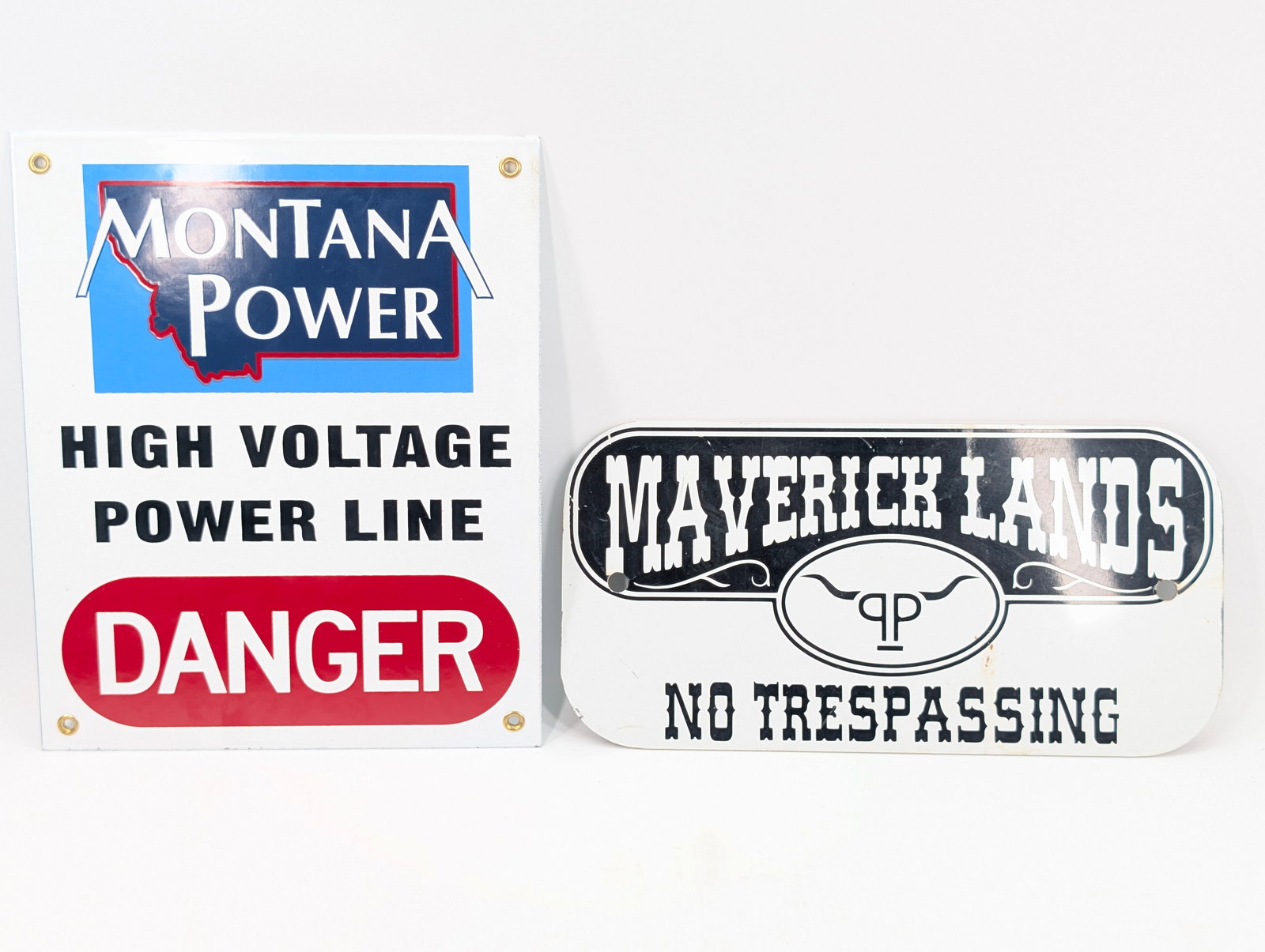 MONTANA POWER & MAVERICK LANDS METAL SIGNS (1 of 5)