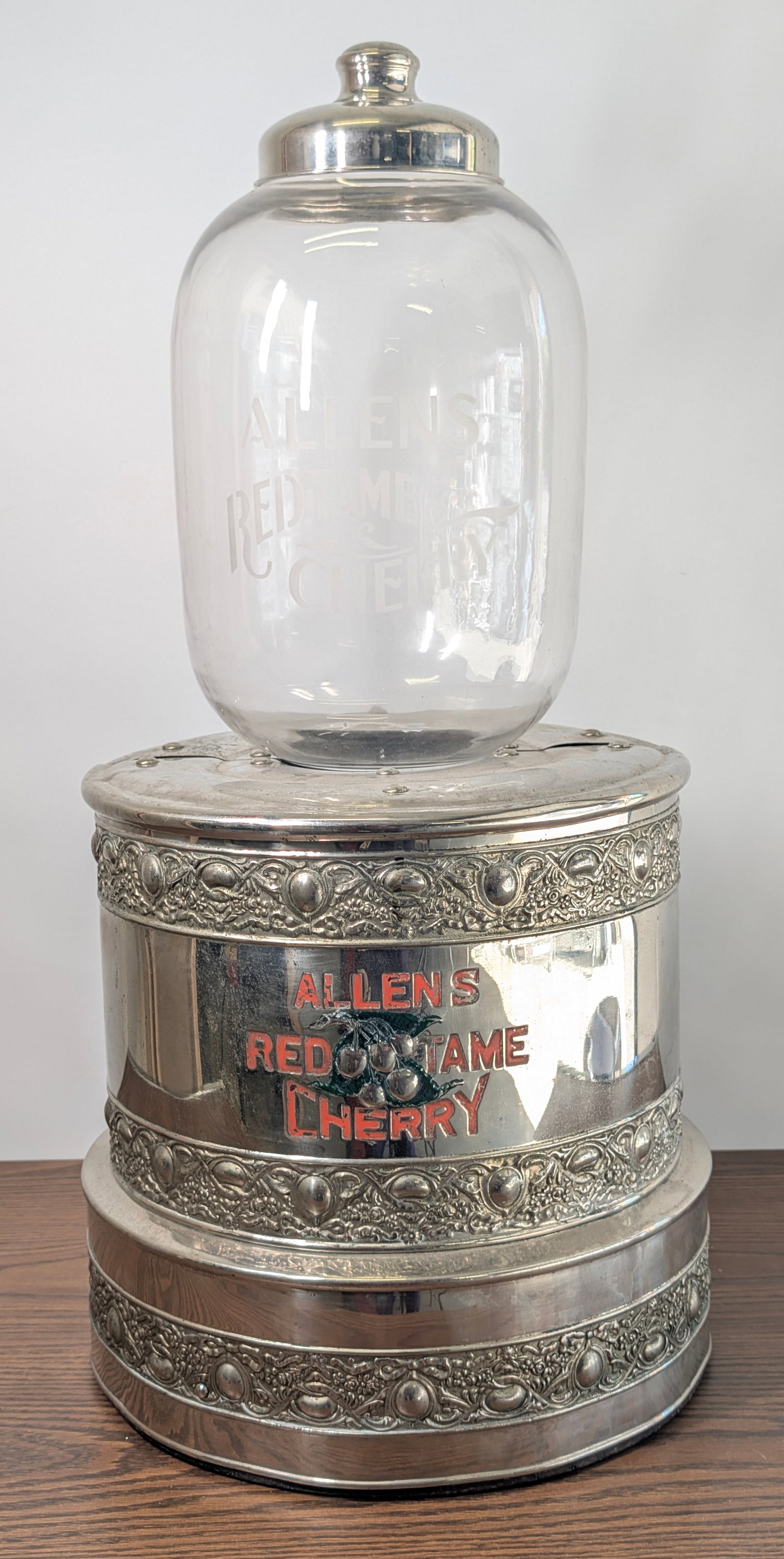 ALLEN'S RED TAME CHERRY SODA FOUNTAIN DISPENSER (1 of 16)