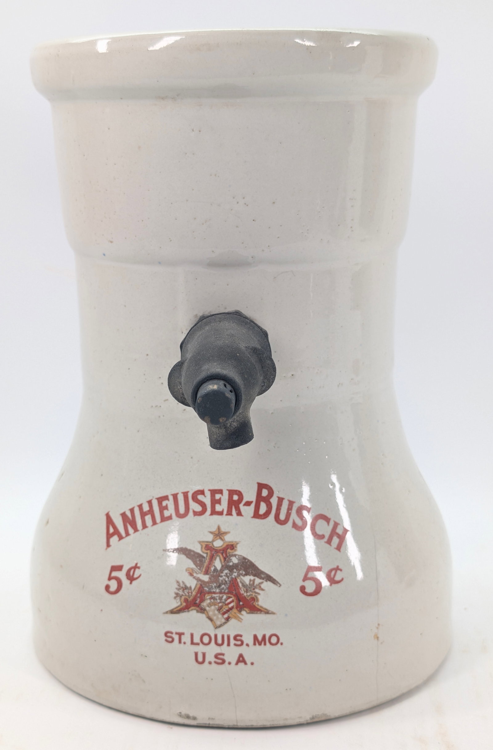 ANHEUSER BUSCH CERAMIC 5 CENT DISPENSER BASE - 5