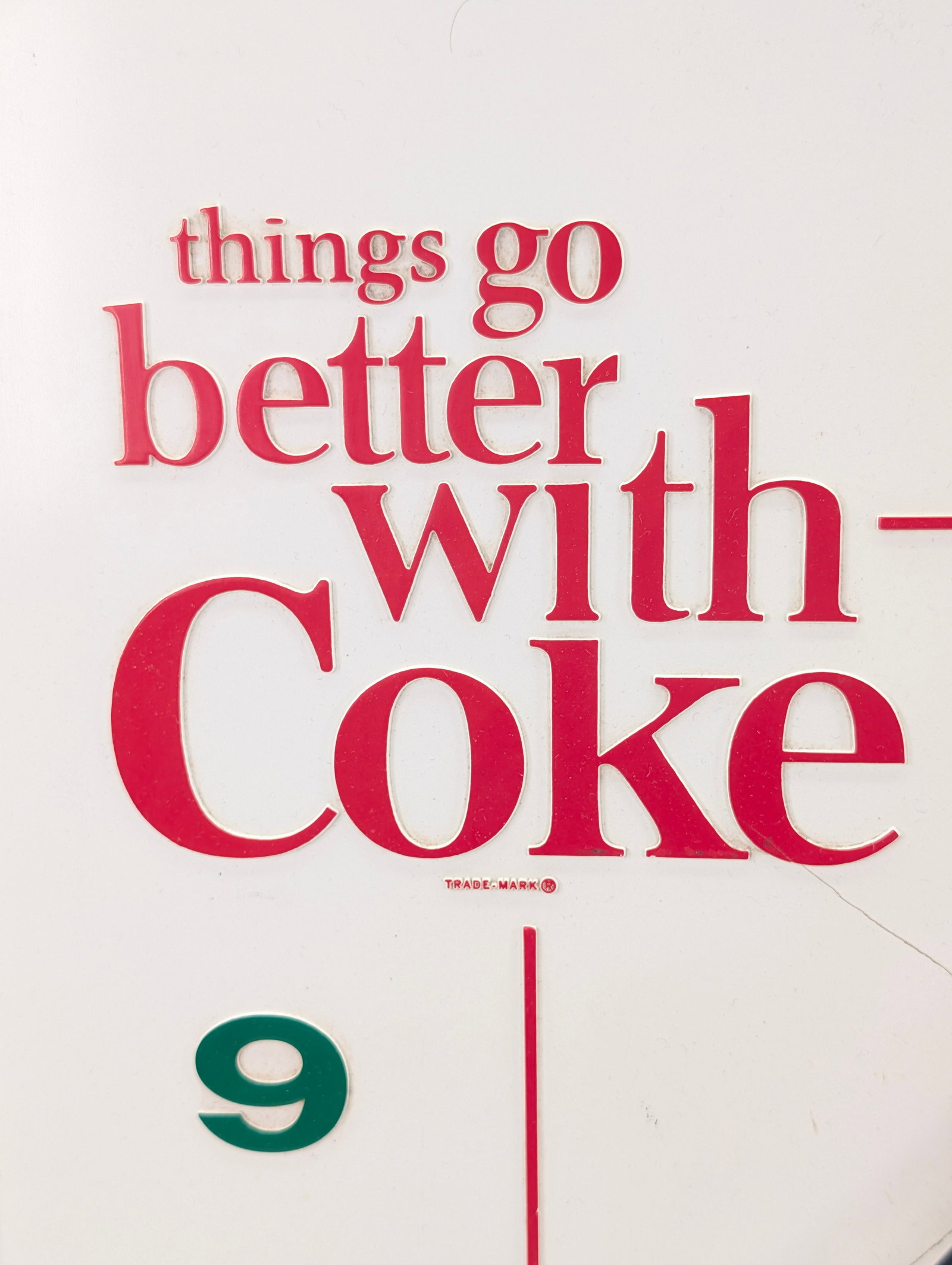VINTAGE PLASTIC COCA COLA SQUARE CLOCK - 3