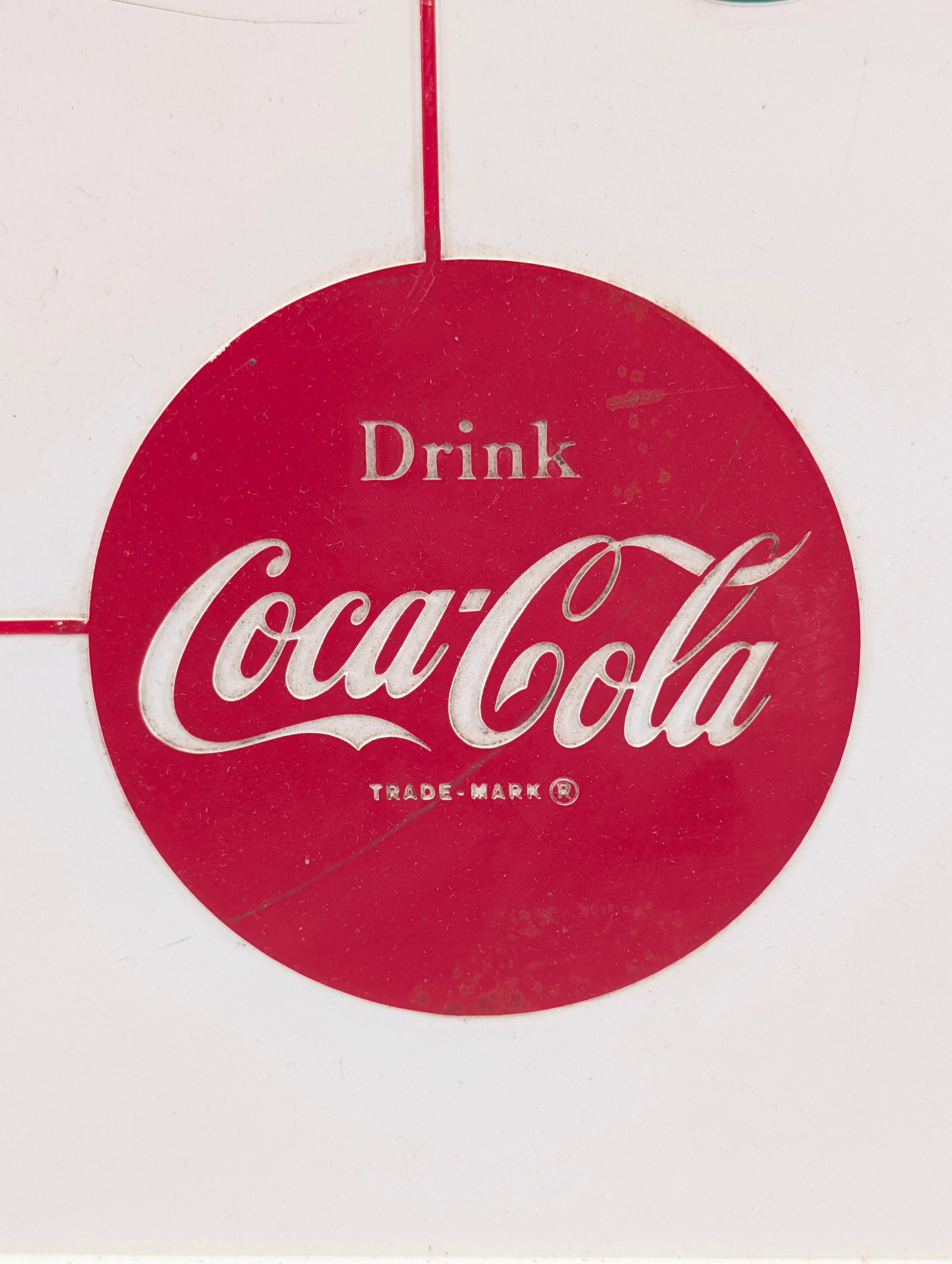 VINTAGE PLASTIC COCA COLA SQUARE CLOCK - 4