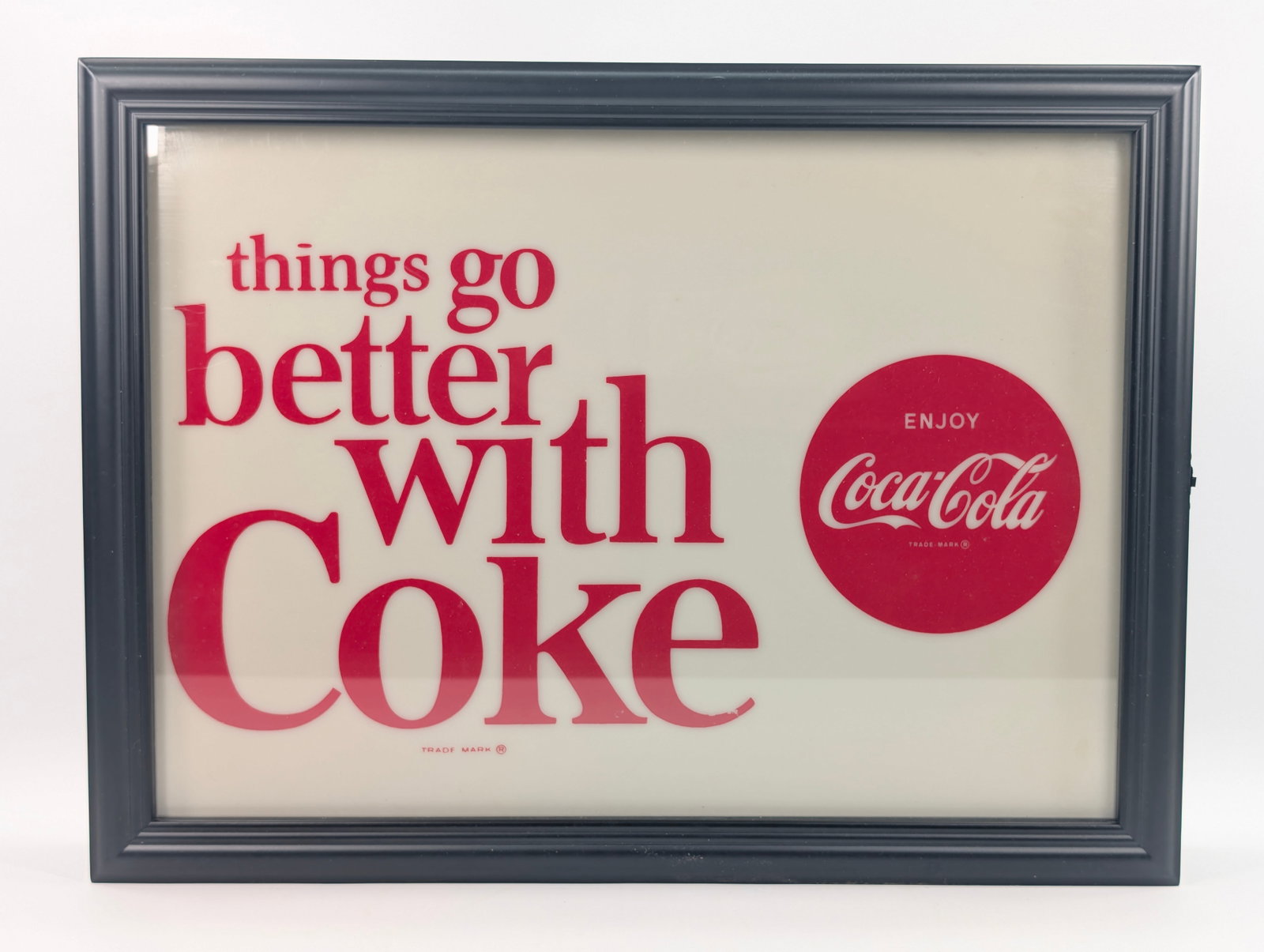 VINTAGE PLASTIC COCA COLA SIGN (1 of 11)