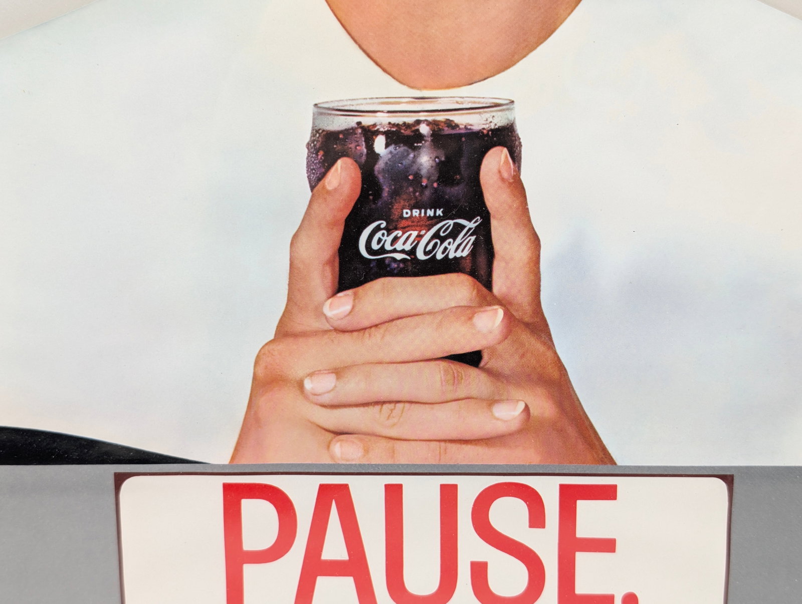 COCA COLA PAUSE PILGRIM FRAMED ADVERTISEMENT - 3