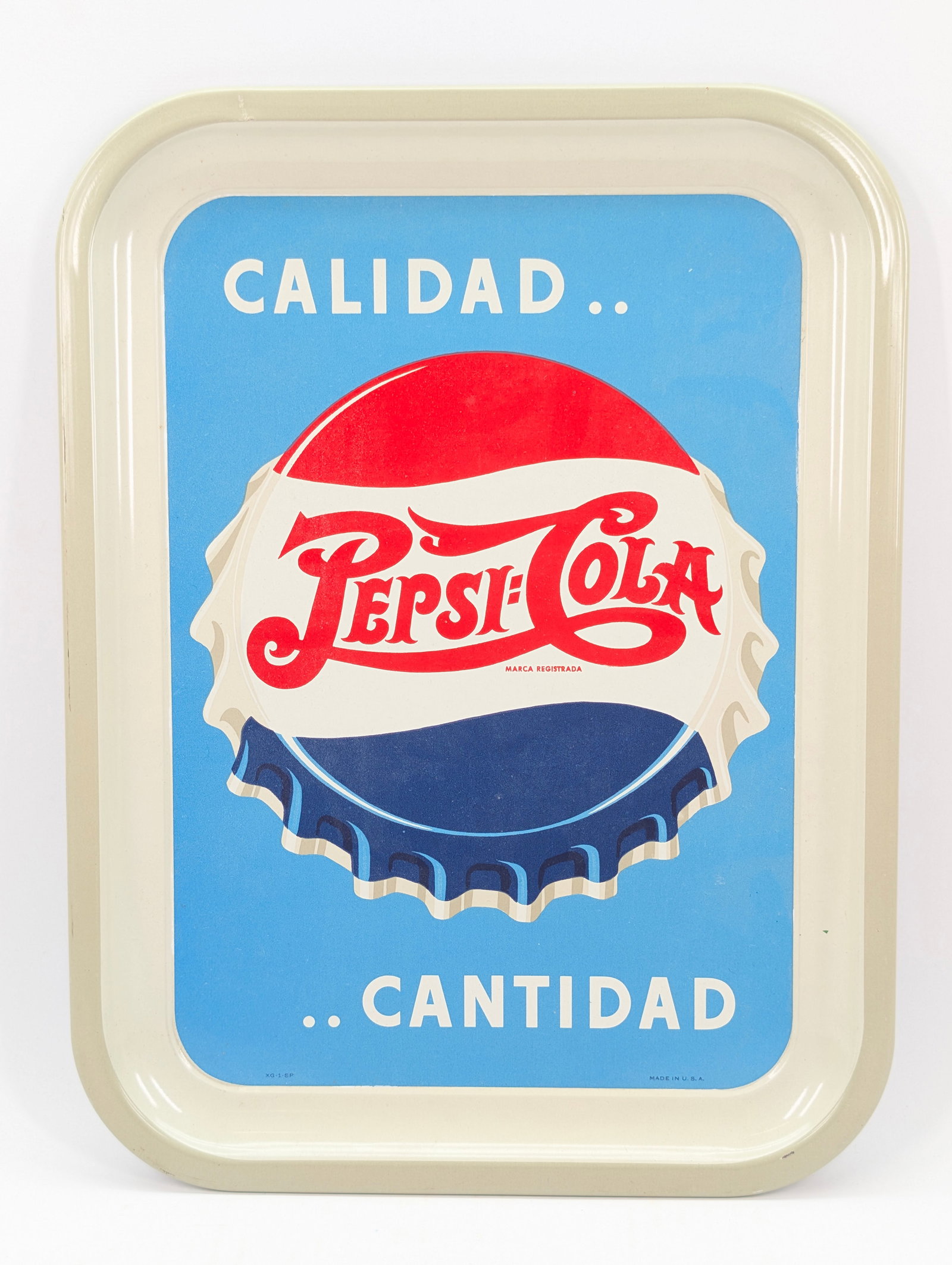 VINTAGE PEPSI COLA CALIDAD / CANTIDAD SERVING TRAY (1 of 5)