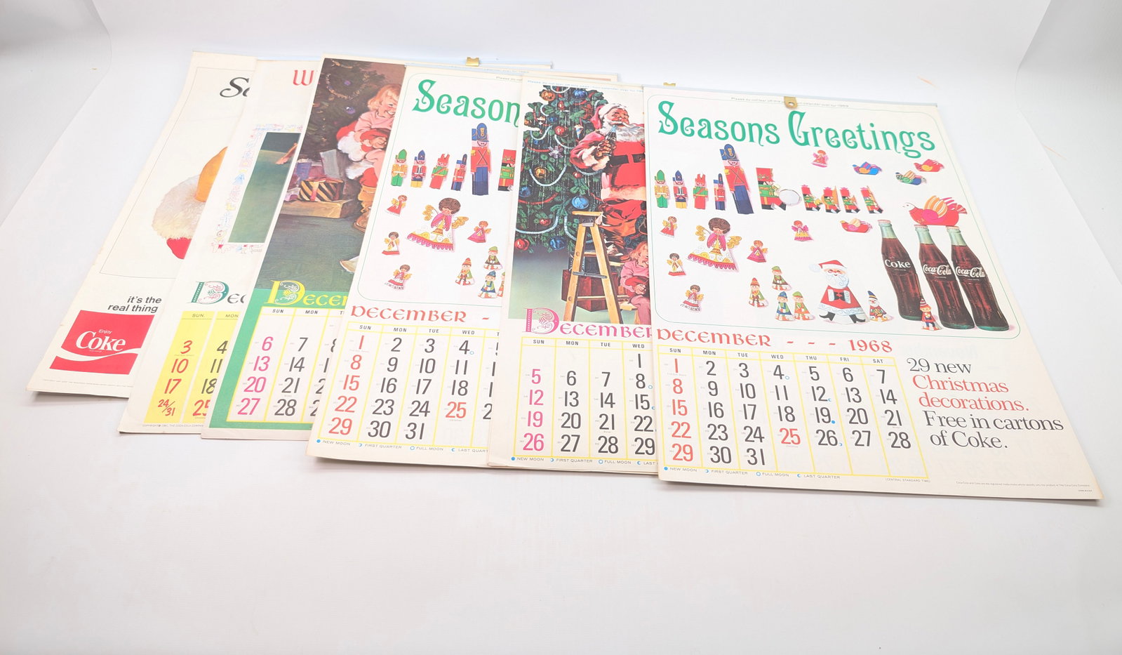 VARIOUS COCA COLA ADVERTISING CALENDARS (1 of 19)